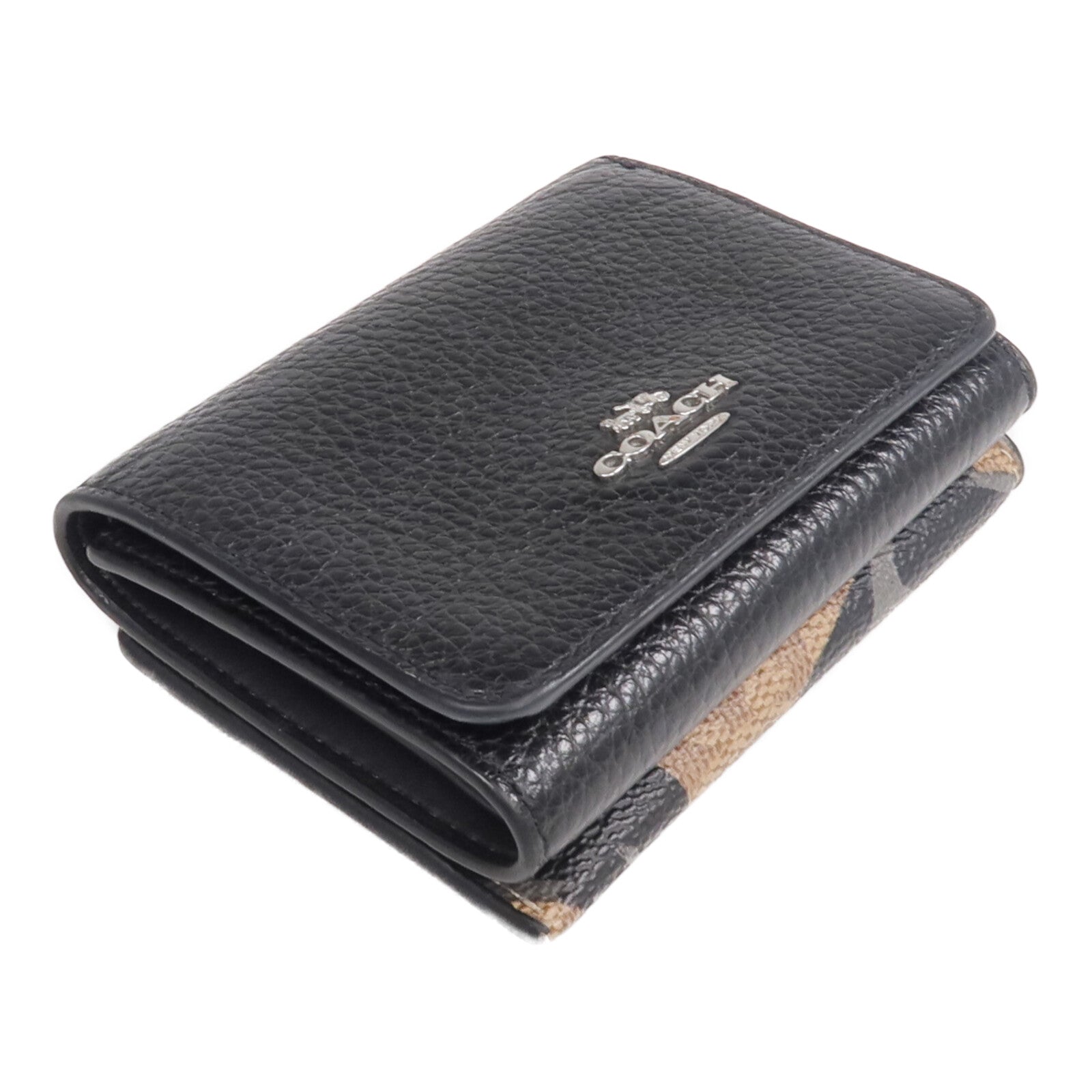 COACH 牛皮皮革Wallet銀扣錢包