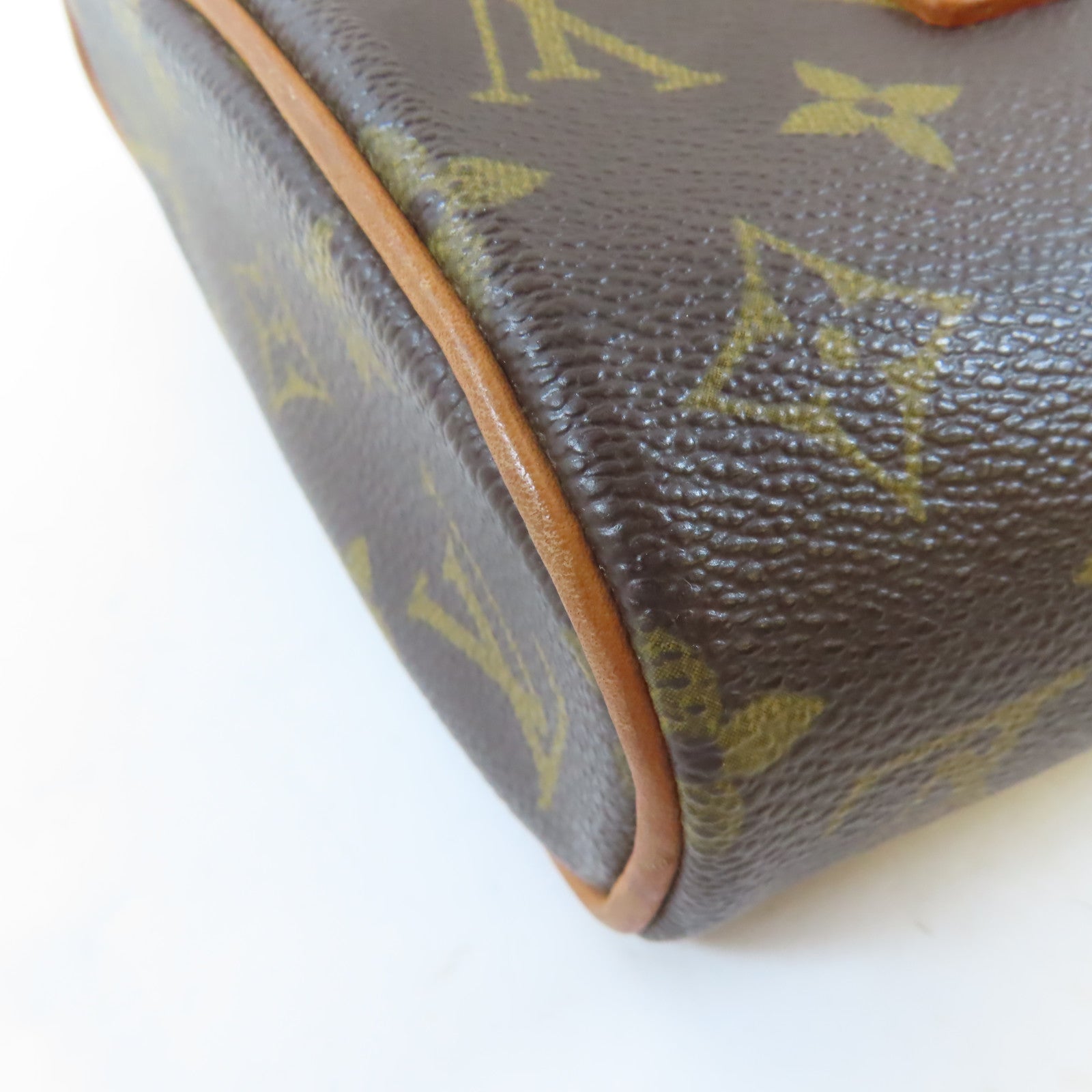 LOUIS VUITTON Monogram Sonatine金扣手挽袋啡色