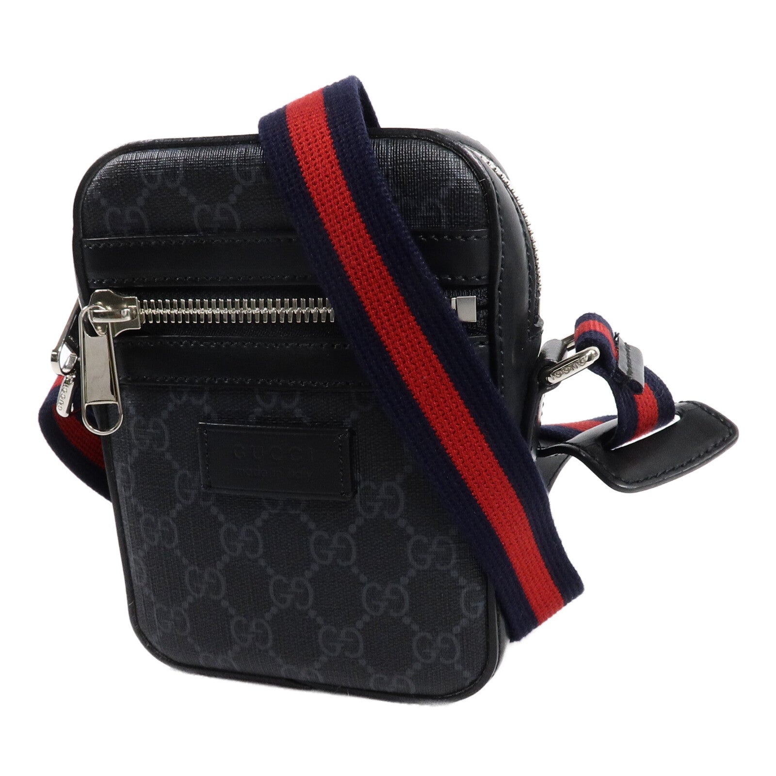 GUCCI 塗層帆布GG Supreme Messenger肩背袋