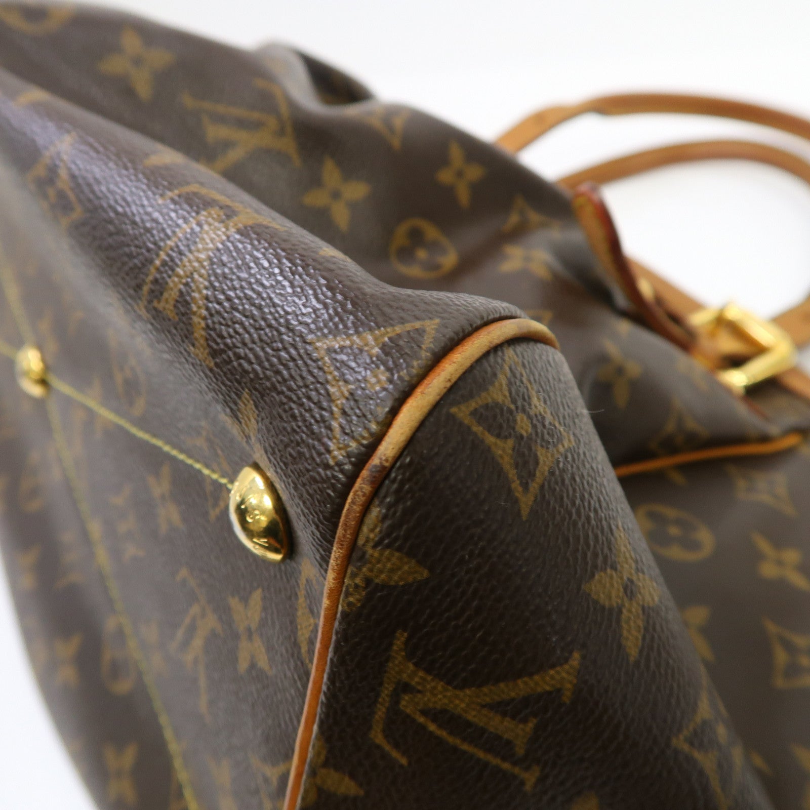 LOUIS VUITTON 【激減優惠】Monogram Tivoli GM金扣手挽袋啡色