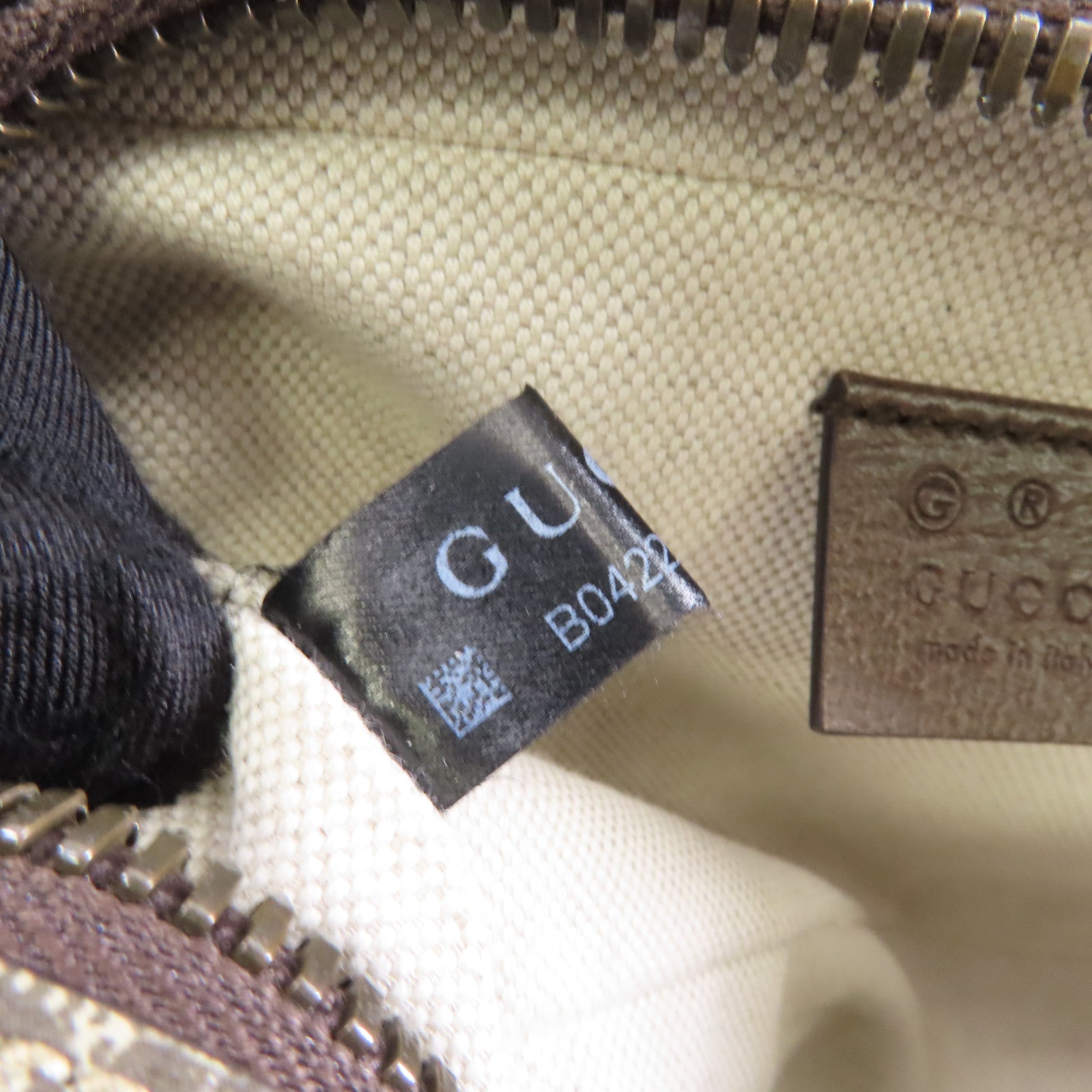 GUCCI 塗層帆布GG Superme Ophidia金扣手挽肩背兩用袋啡色