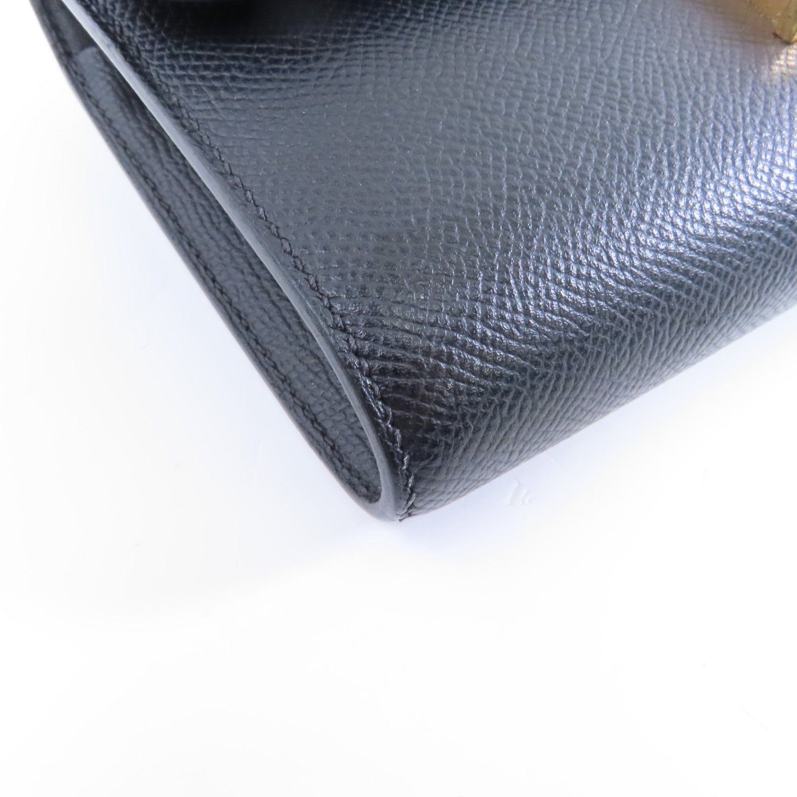 HERMES Epsom皮革Constance To Go金扣肩背袋Noir/黑色