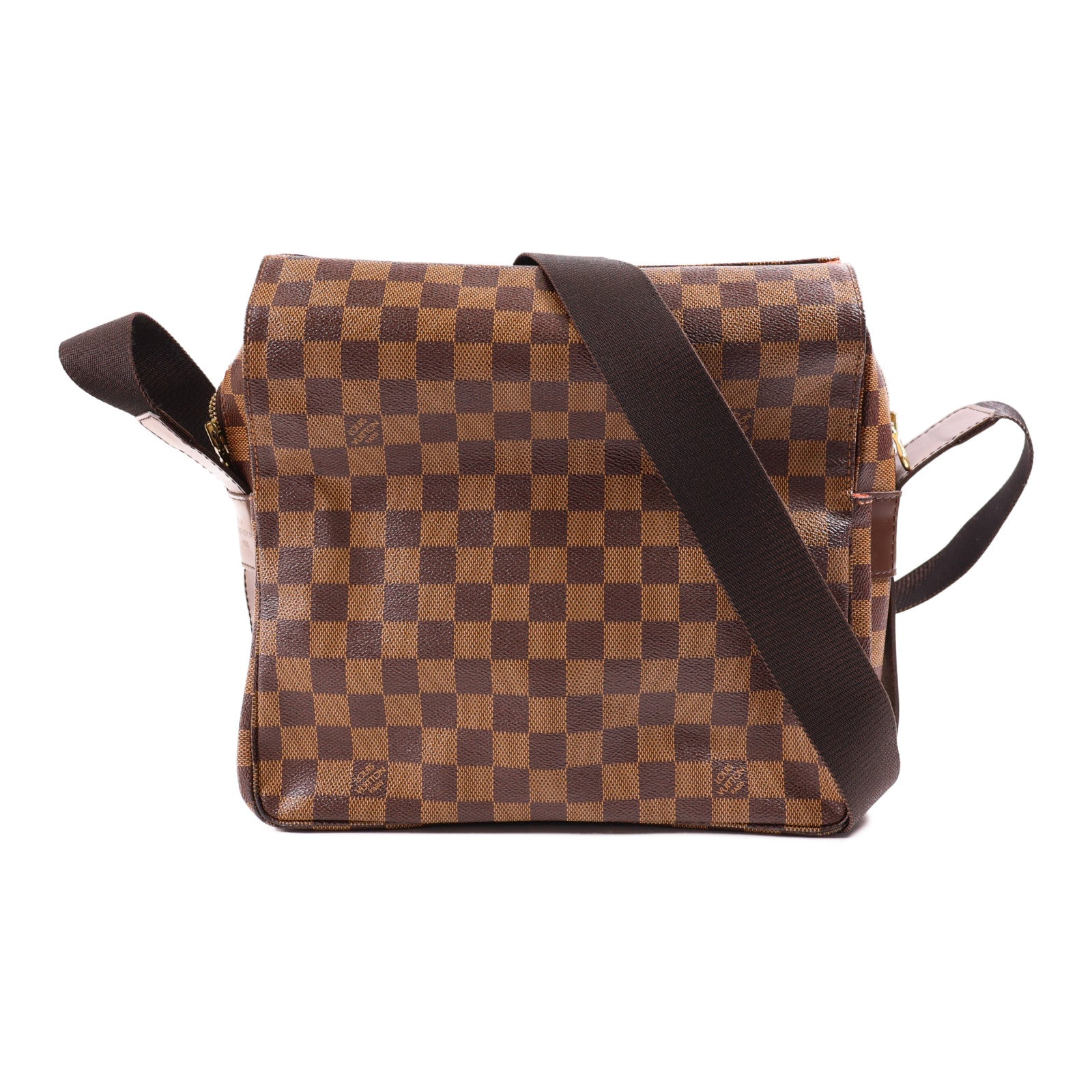 LOUIS VUITTON Damier Naviglio金扣肩背袋