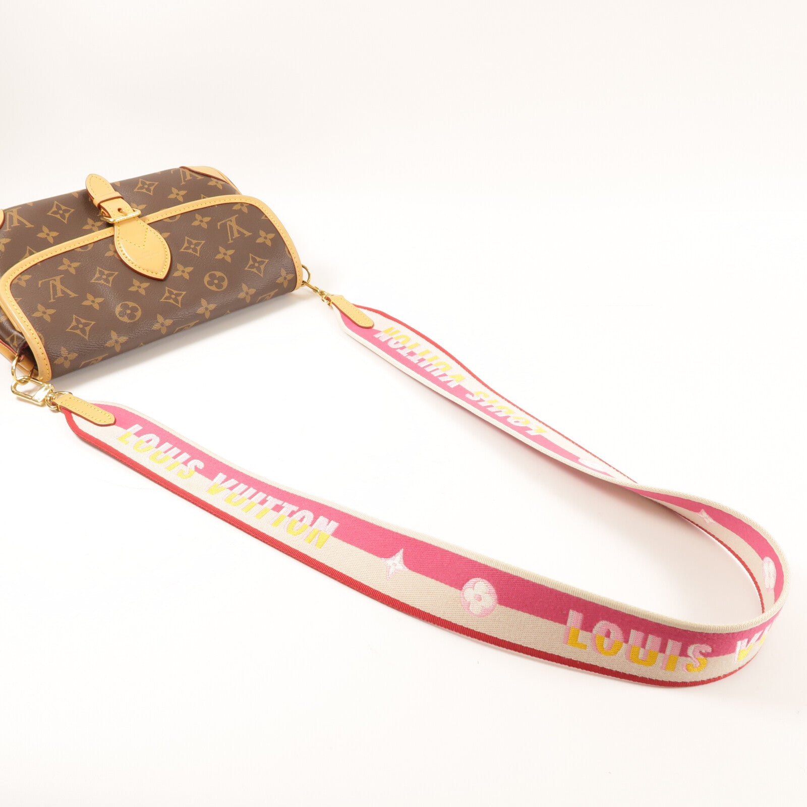 LOUIS VUITTON Monogram Diane金扣肩背袋
