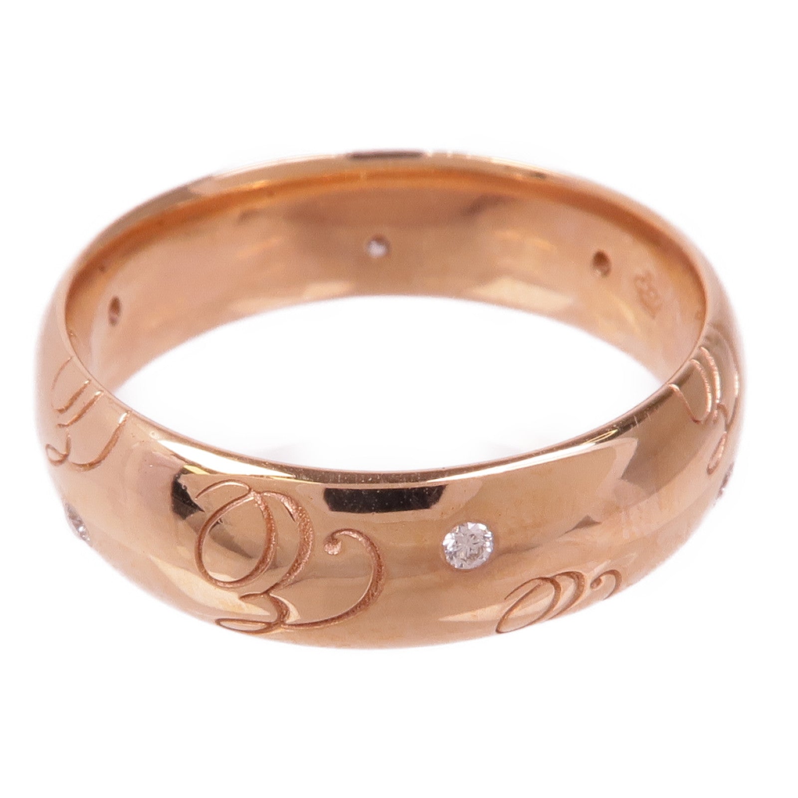 JEWELRY 18K玫瑰金Dimond Ring鑽石戒指US#7.25