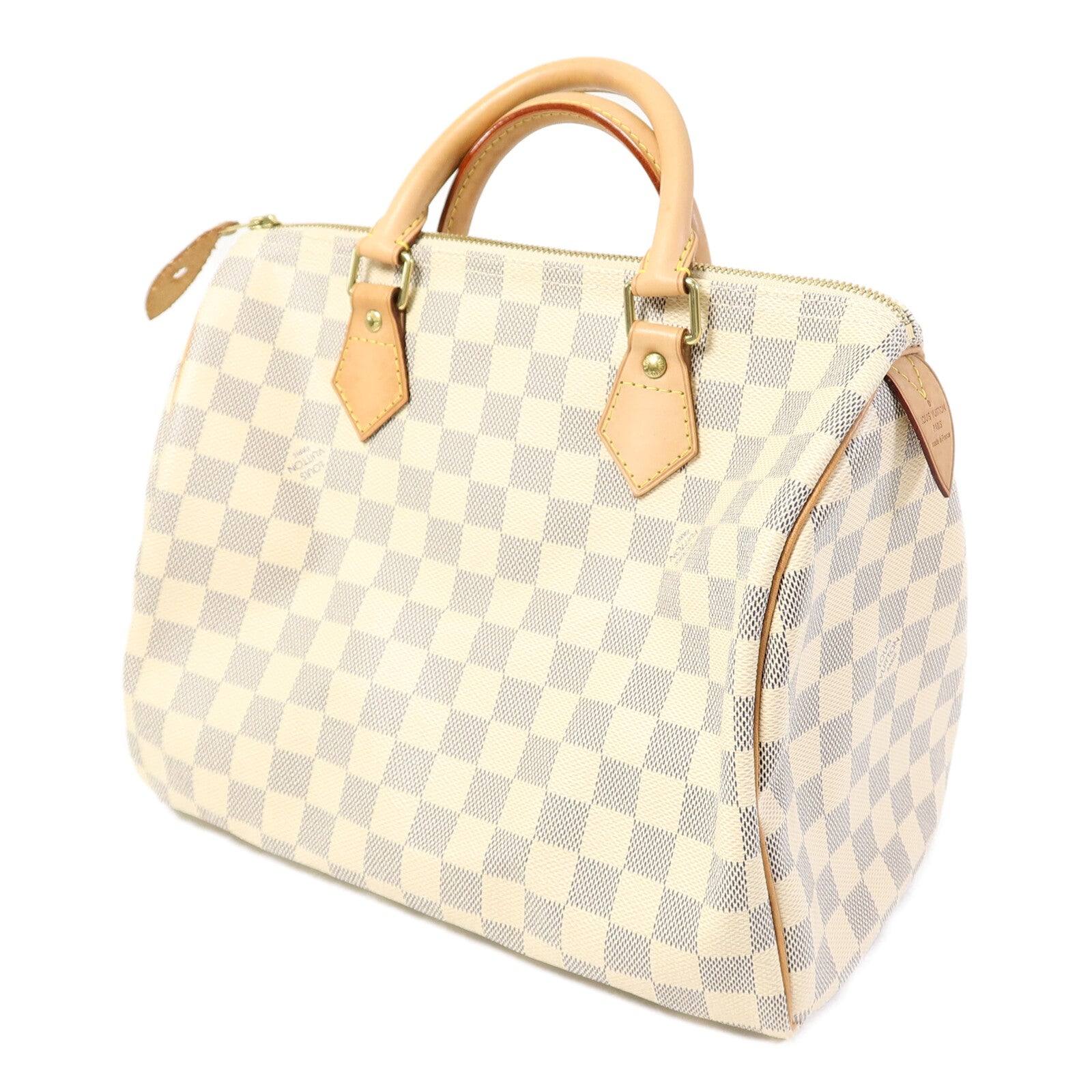 LOUIS VUITTON Damier Azur Speedy 30手挽袋
