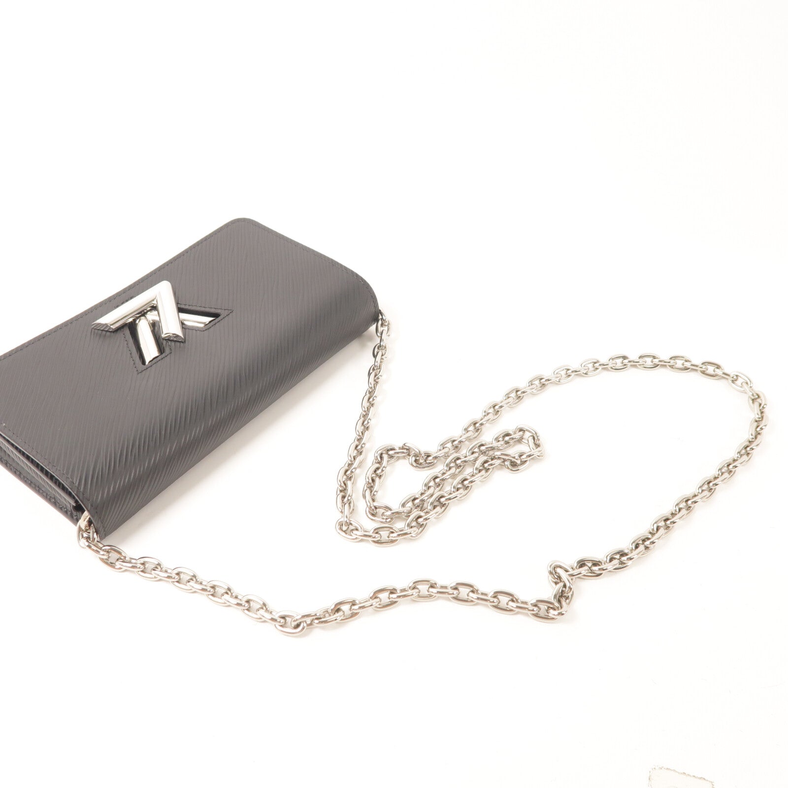 LOUIS VUITTON Epi Portefuille Twist Chain Wallet鏈帶肩背袋