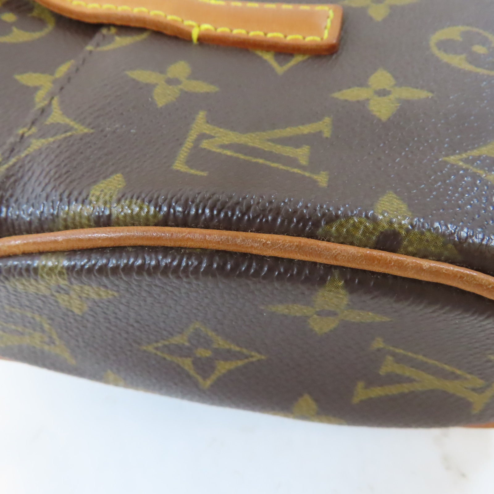 LOUIS VUITTON Monogram Sonatine金扣手挽袋啡色