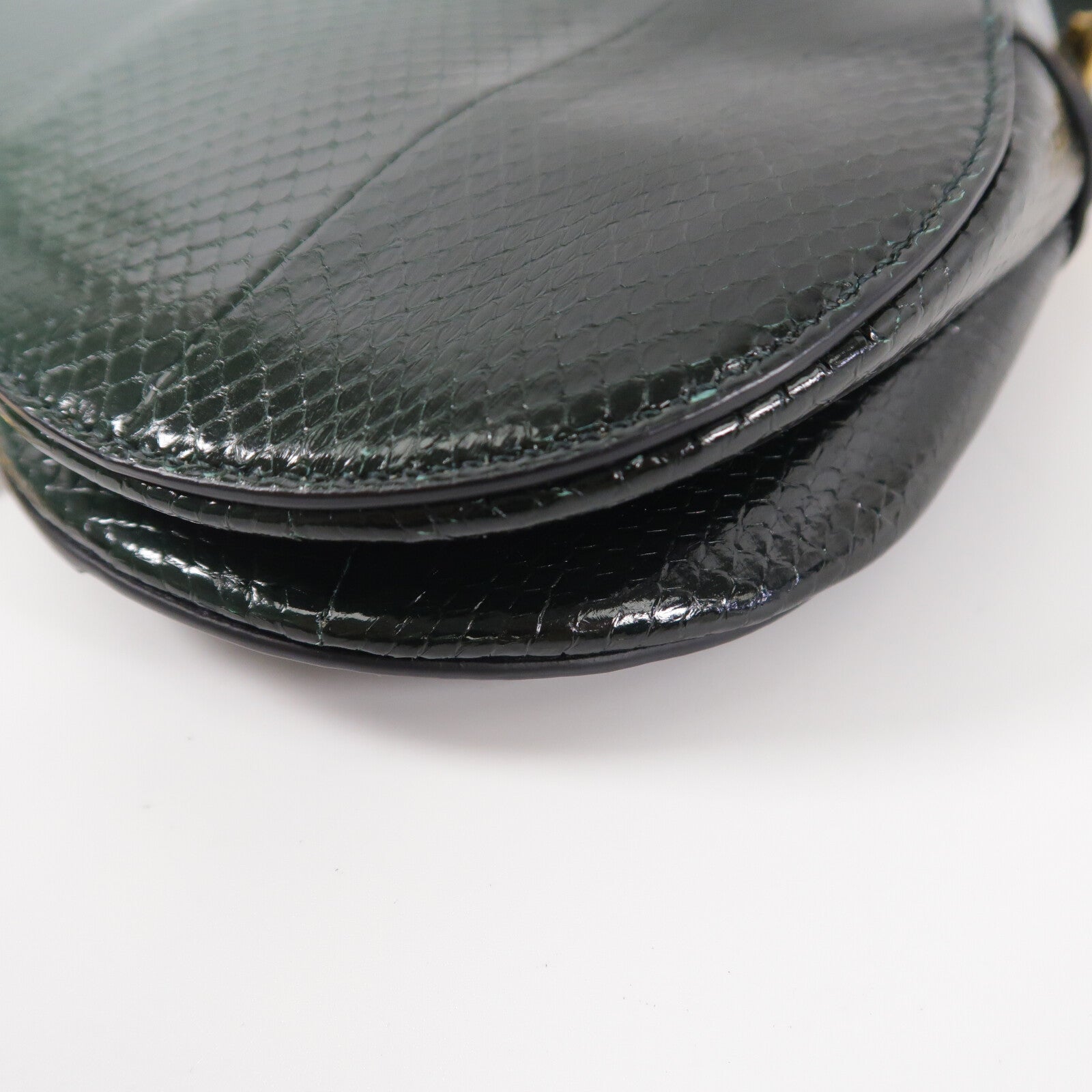 Dior 蛇皮皮革Saddle Medium肩背袋