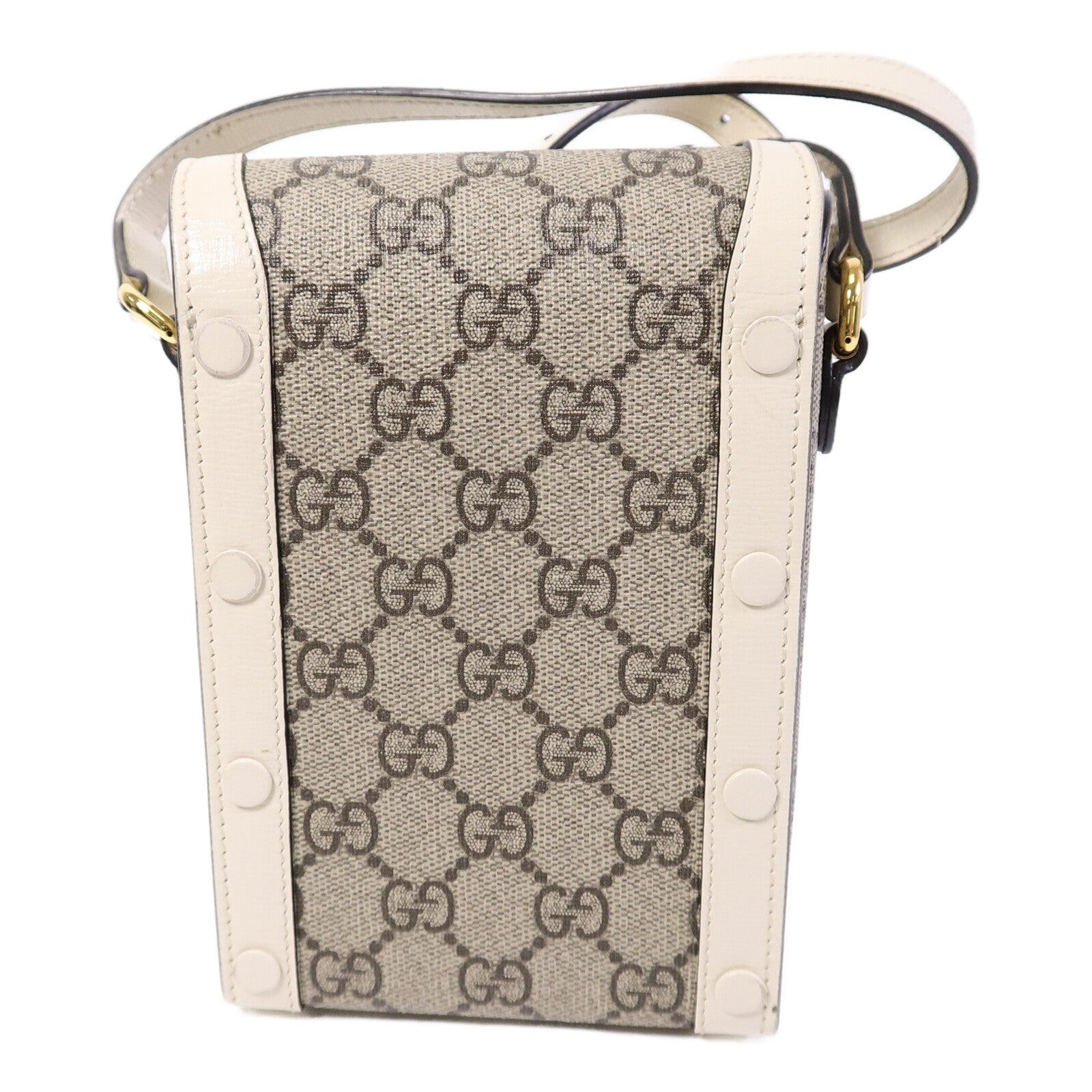 GUCCI 塗層帆布1955 Horsebit Mini肩背袋
