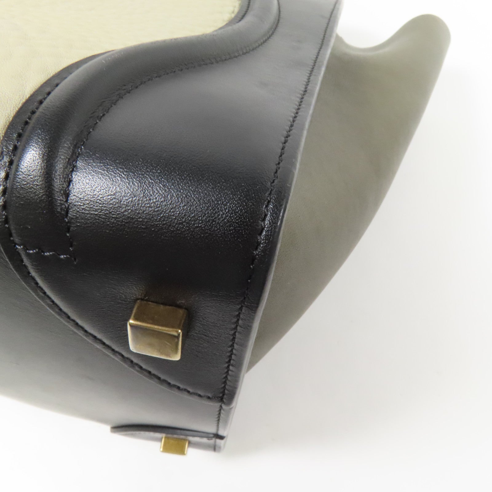 CELINE 牛皮皮革Mini Luggage金扣手挽袋