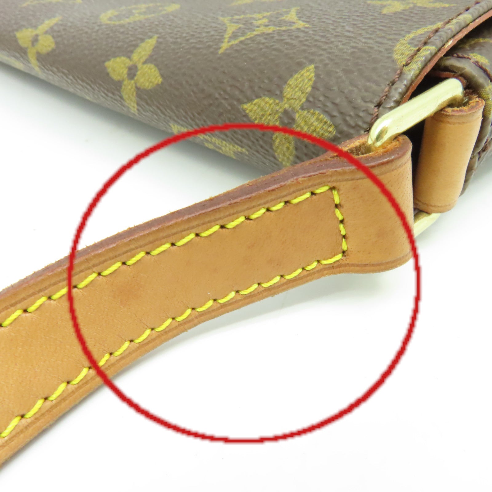 LOUIS VUITTON Monogram Musette Tango Shoulder Bag金扣肩背袋啡色