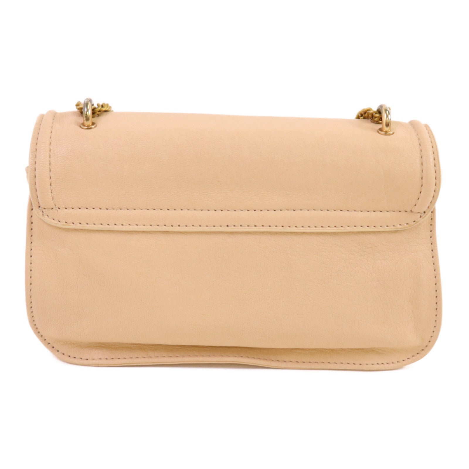 SEE BY CHLOE 牛皮皮革Chain Shoulder金扣鏈帶肩背袋