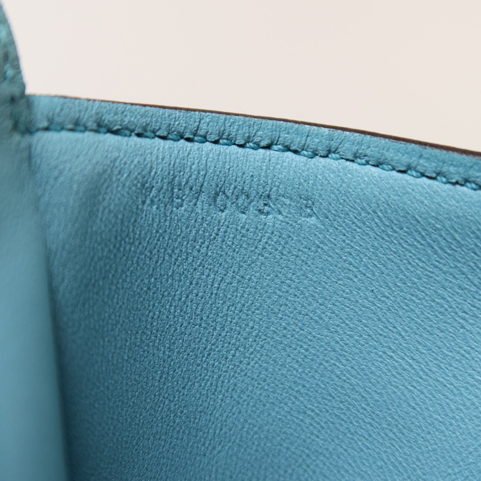 HERMES Clemence皮革Toolbox 26手挽肩背兩用袋Bleu Saint Cyr