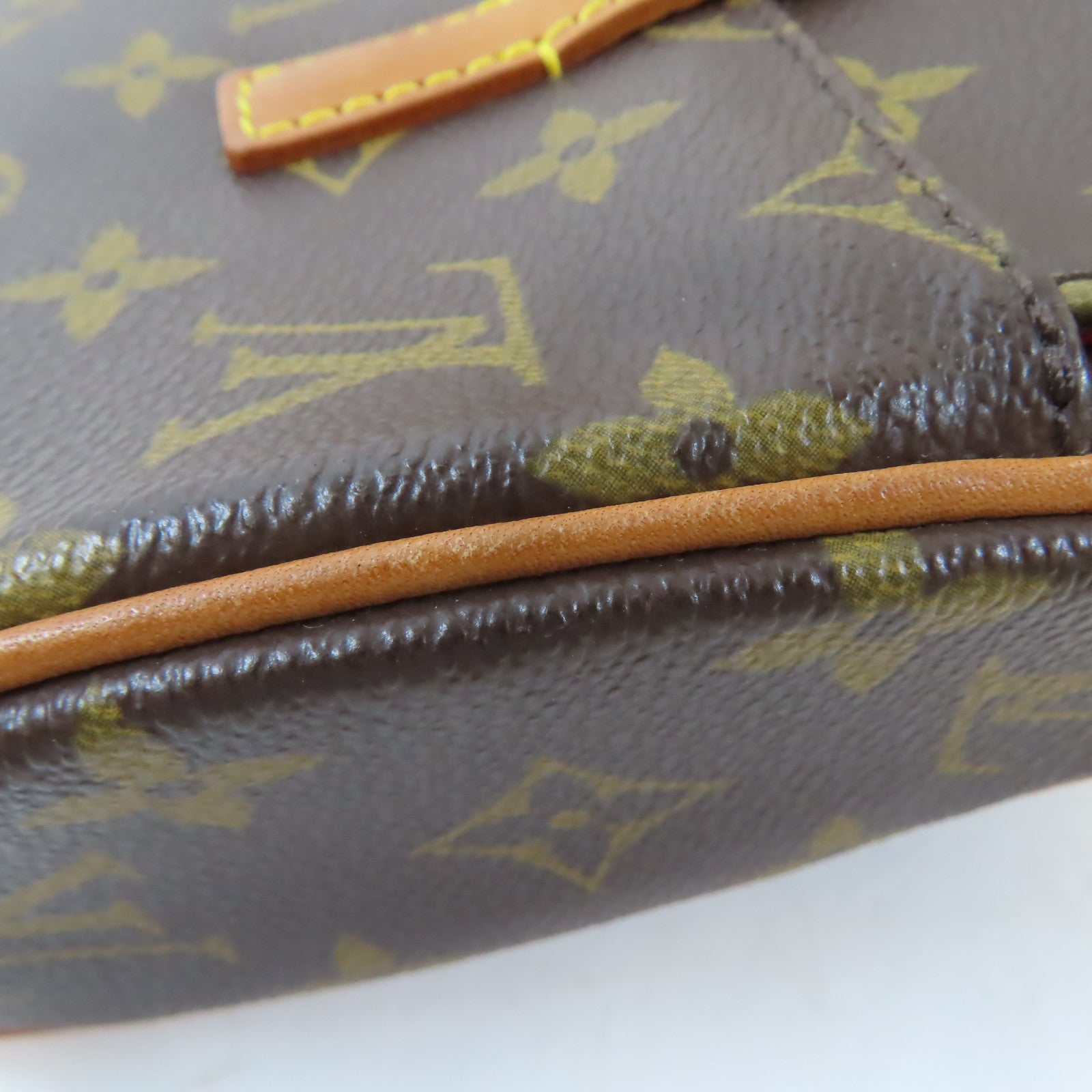 LOUIS VUITTON Monogram Sonatine金扣手挽袋啡色