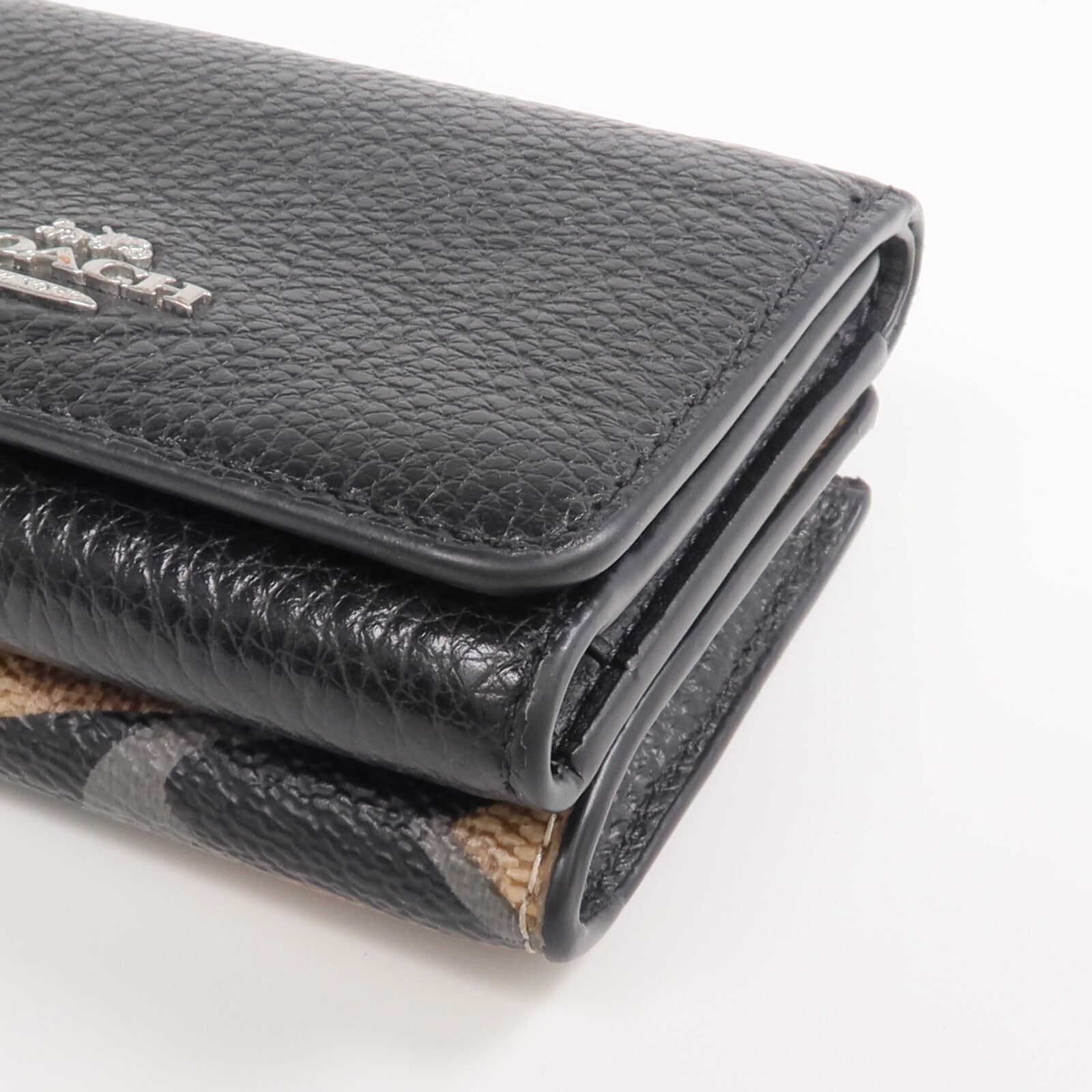 COACH 牛皮皮革Wallet銀扣錢包