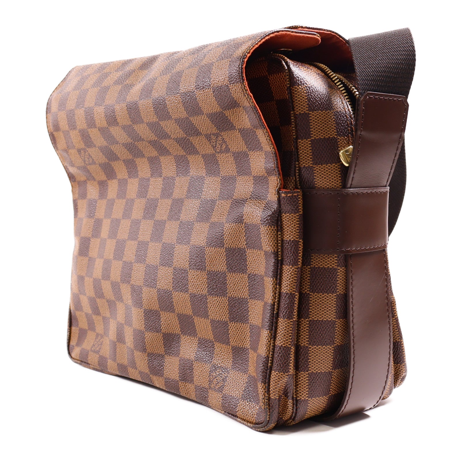 LOUIS VUITTON 【激減優惠】Damier Naviglio金扣肩背袋