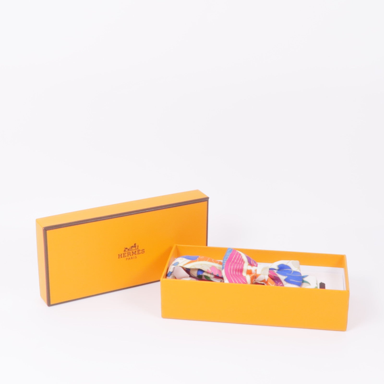 HERMES 絲質Bowtie領結Multicolor