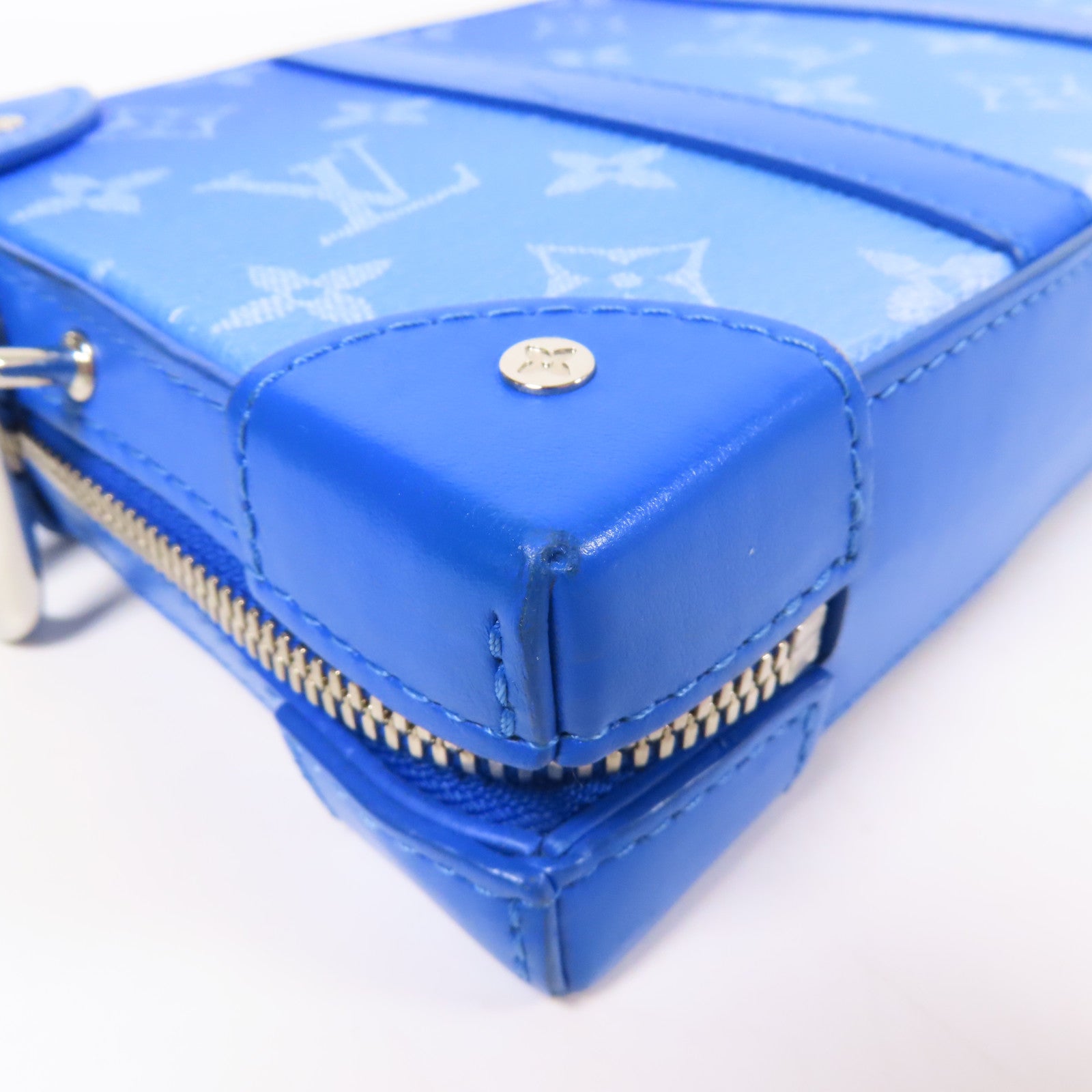 LOUIS VUITTON LV SHW Soft Trunk Wallet Shoulder Bag M45432 Monogram Clouds Blue