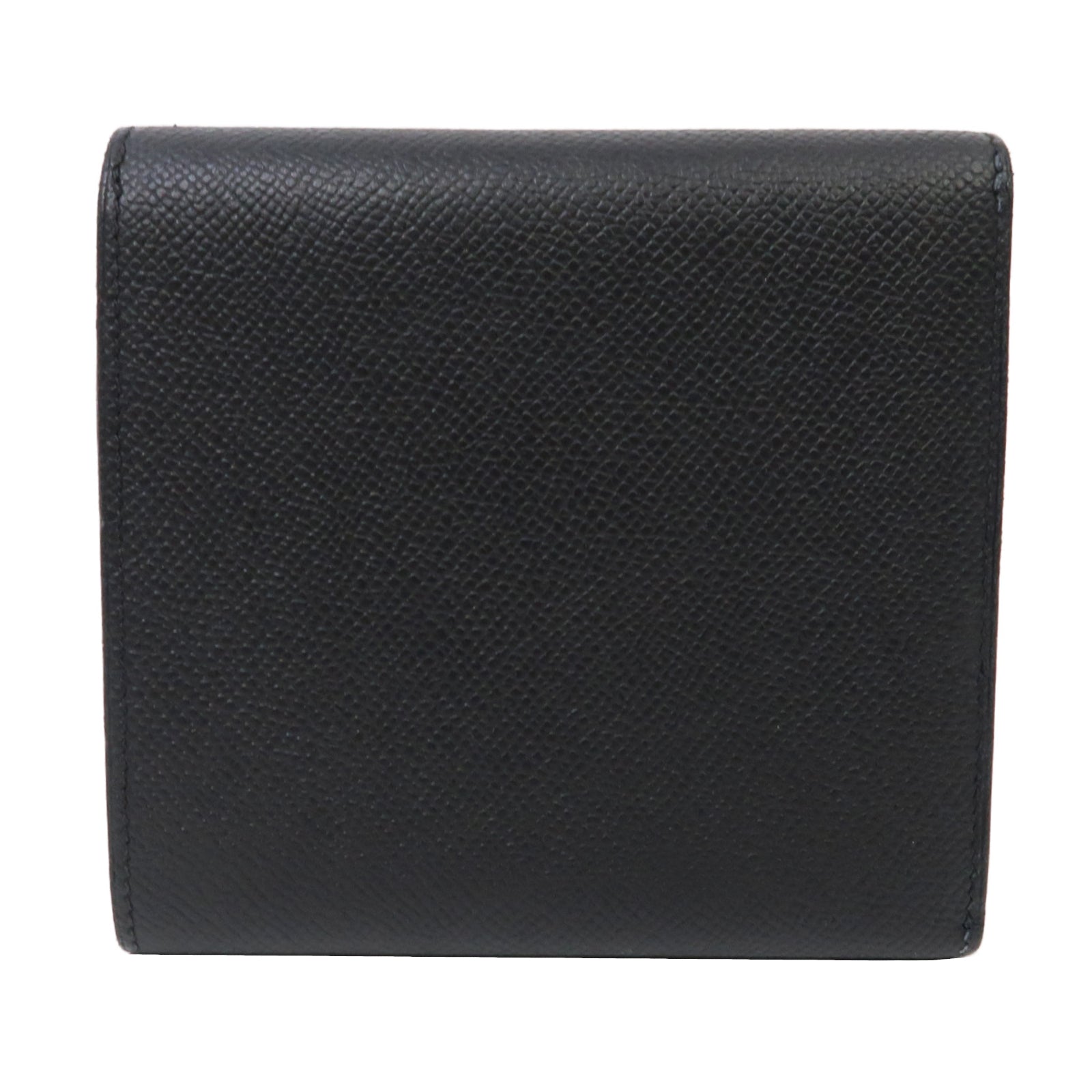 HERMES Epsom皮革Clic 12 Wallet金扣錢包黑色