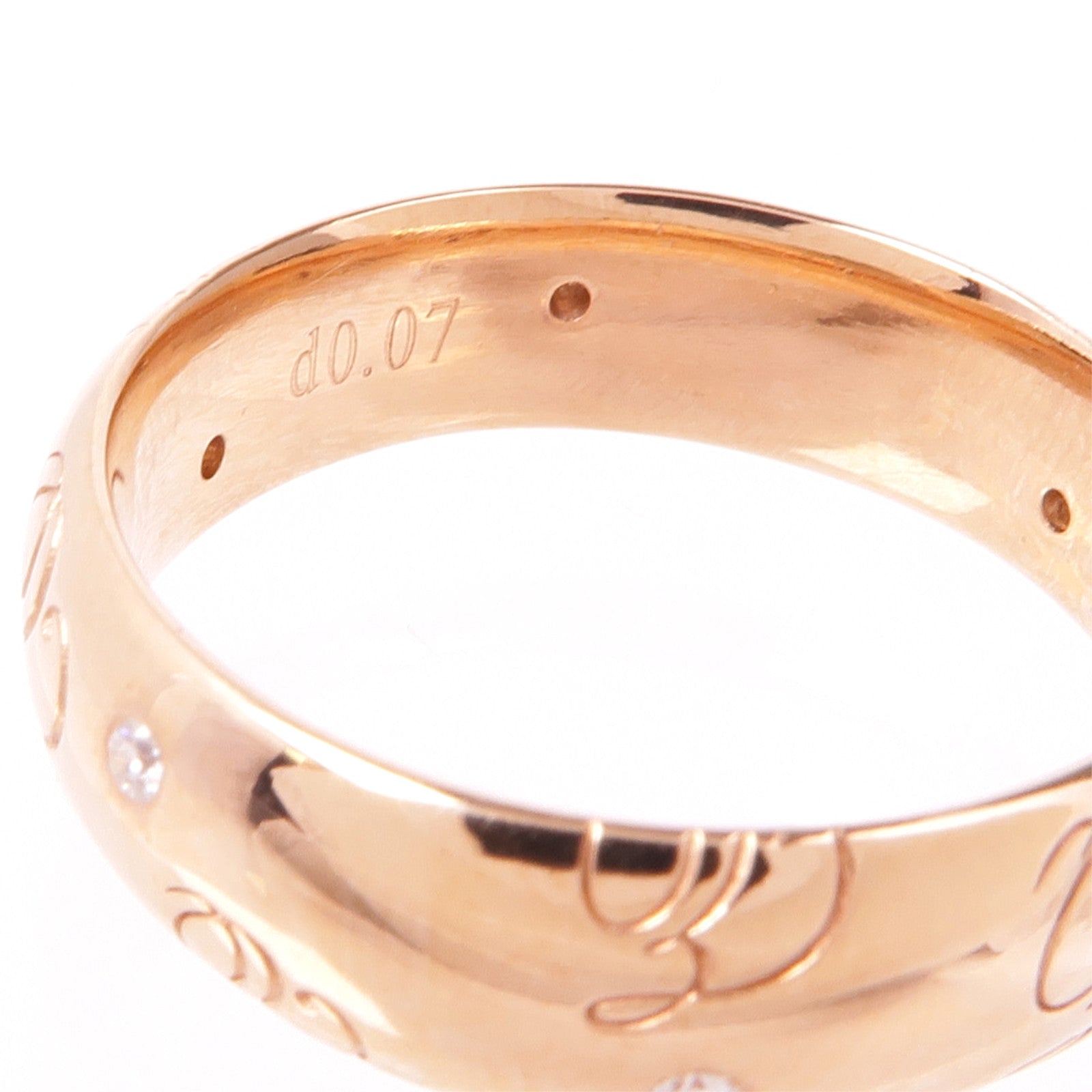 JEWELRY 18K玫瑰金Dimond Ring鑽石戒指US#7.25