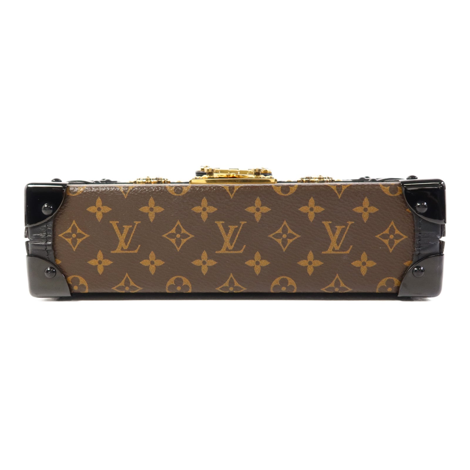 LOUIS VUITTON Monogram Petite Malle金扣肩背袋