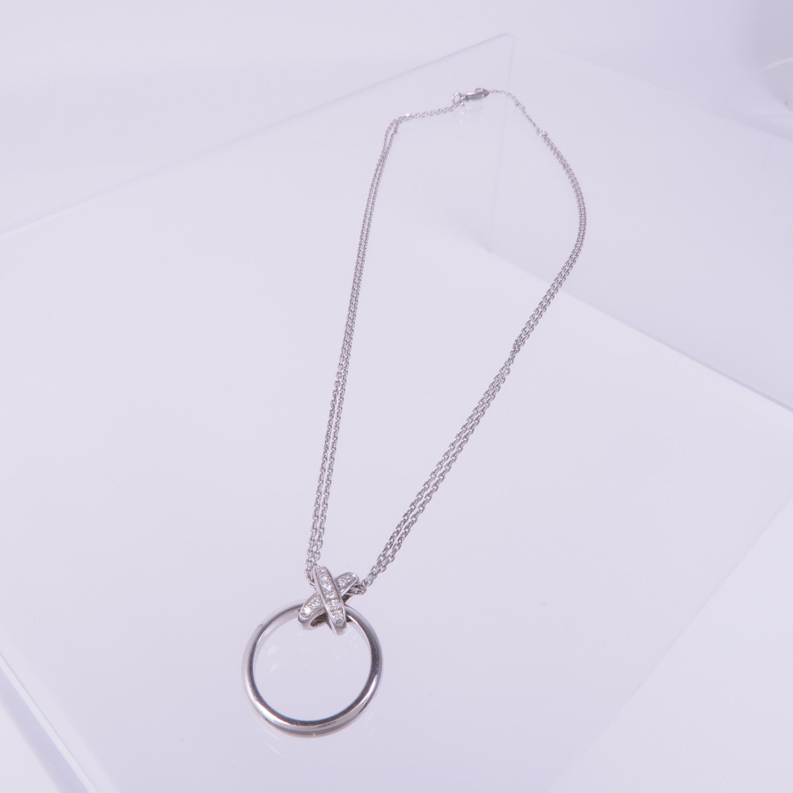 Chaumet 18K白金Diamond Necklace鑽石項鍊