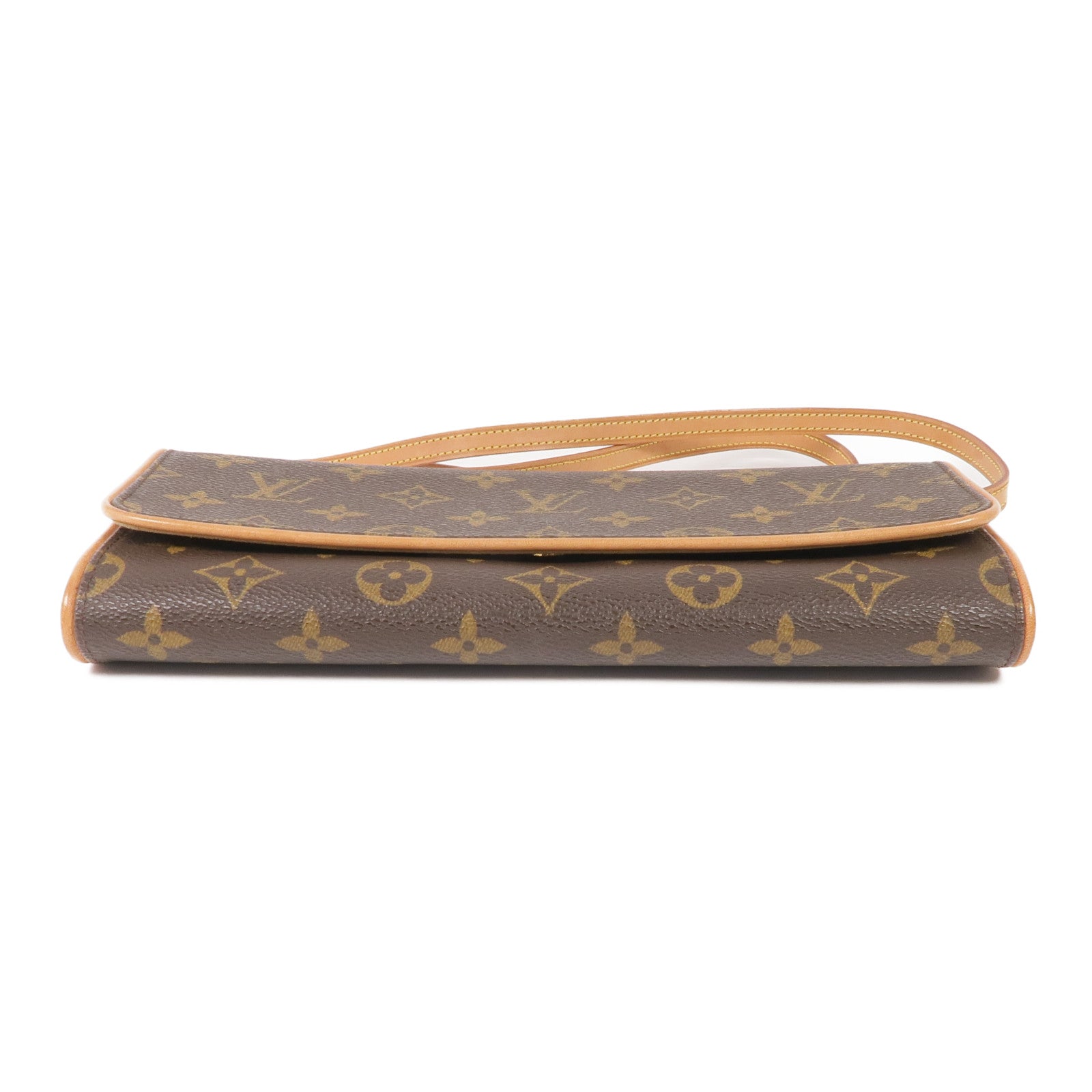 LOUIS VUITTON Monogram Pochette Twin GM金扣肩背袋