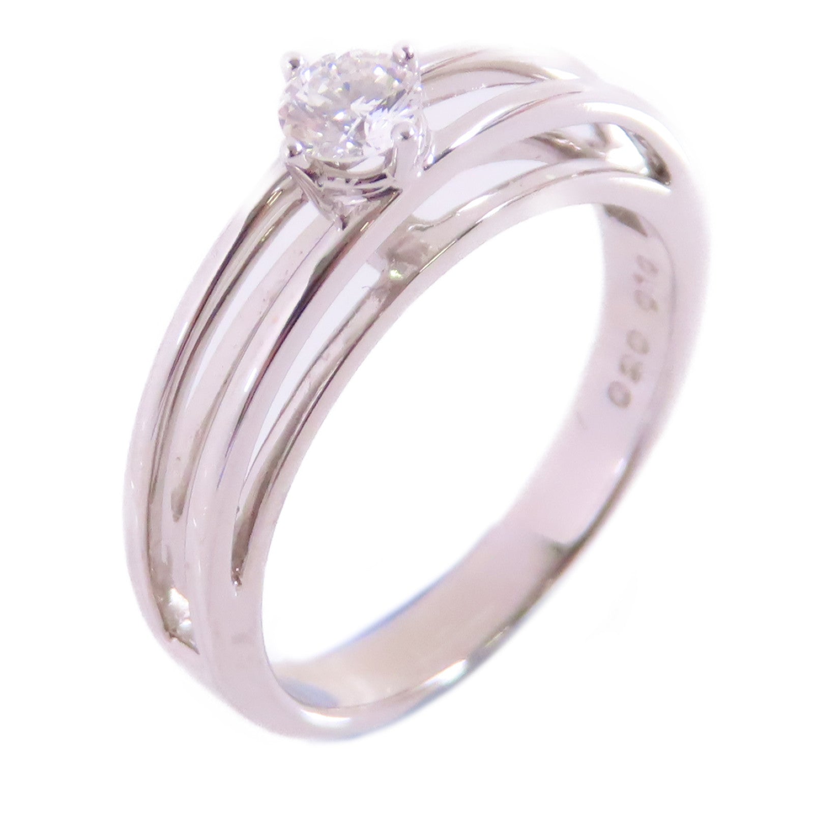 JEWELRY 【激減優惠】18K白金/鑽石Diamond Ring戒指US#5.5