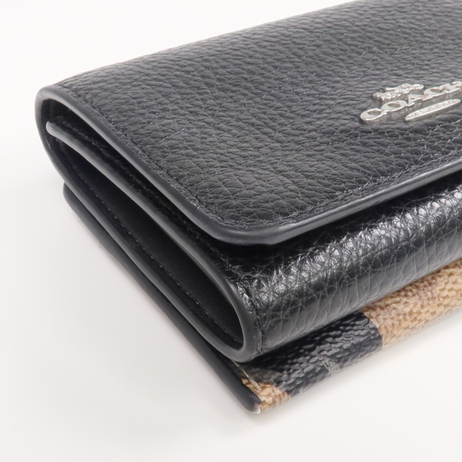 COACH 牛皮皮革Wallet銀扣錢包