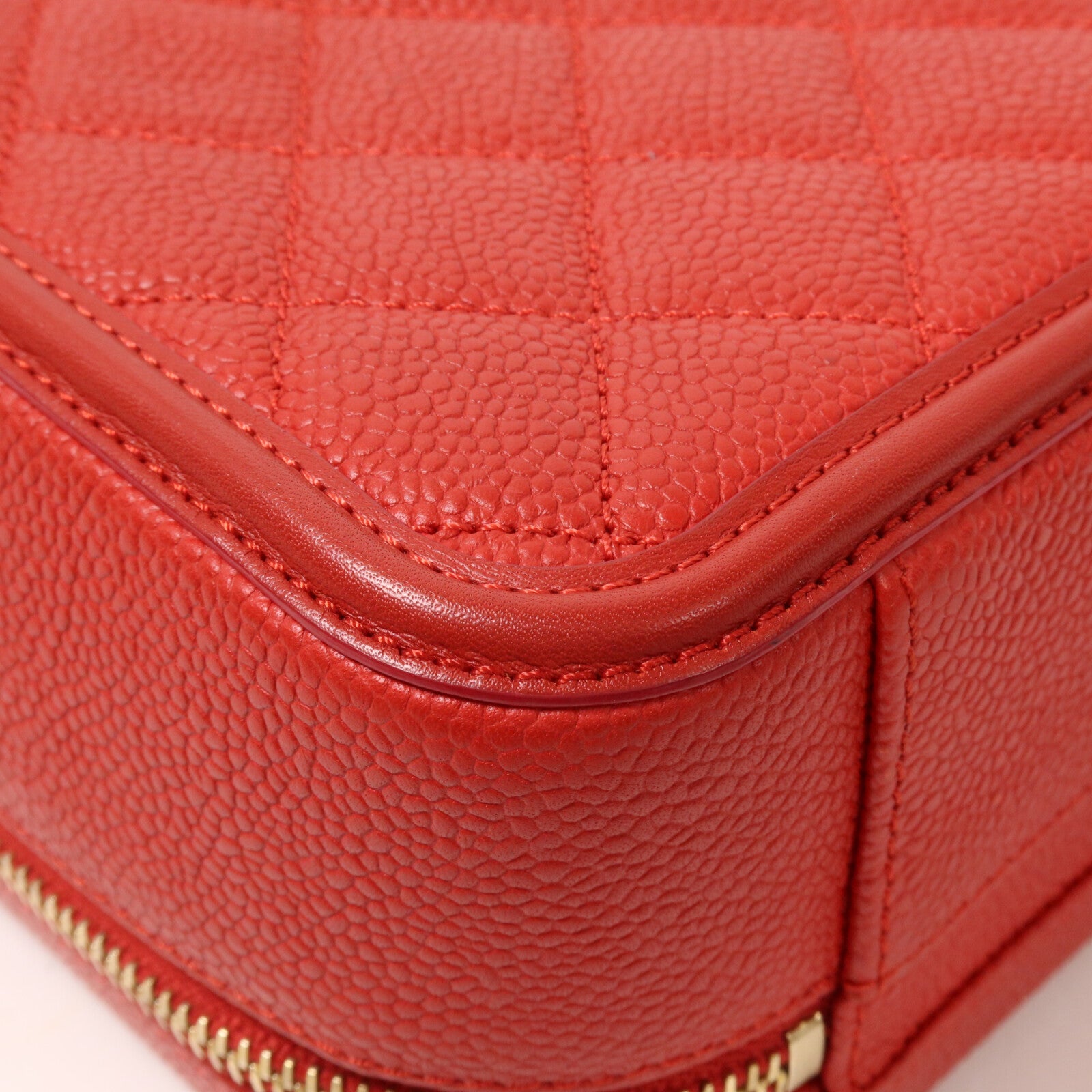 CHANEL 牛皮皮革Vanity Case鏈帶手挽肩背兩用袋