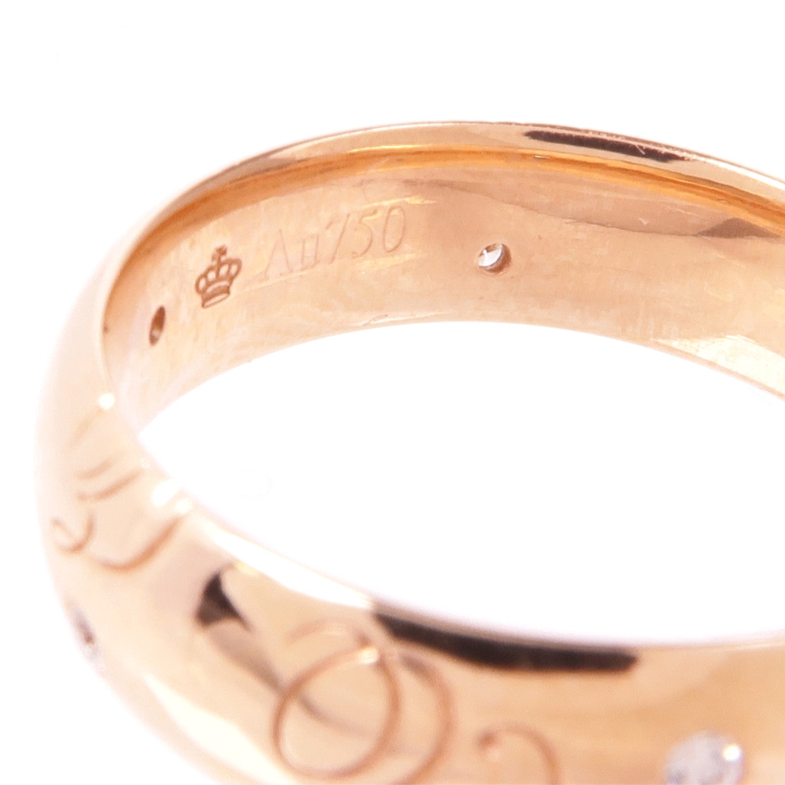 JEWELRY 18K玫瑰金Dimond Ring鑽石戒指US#7.25