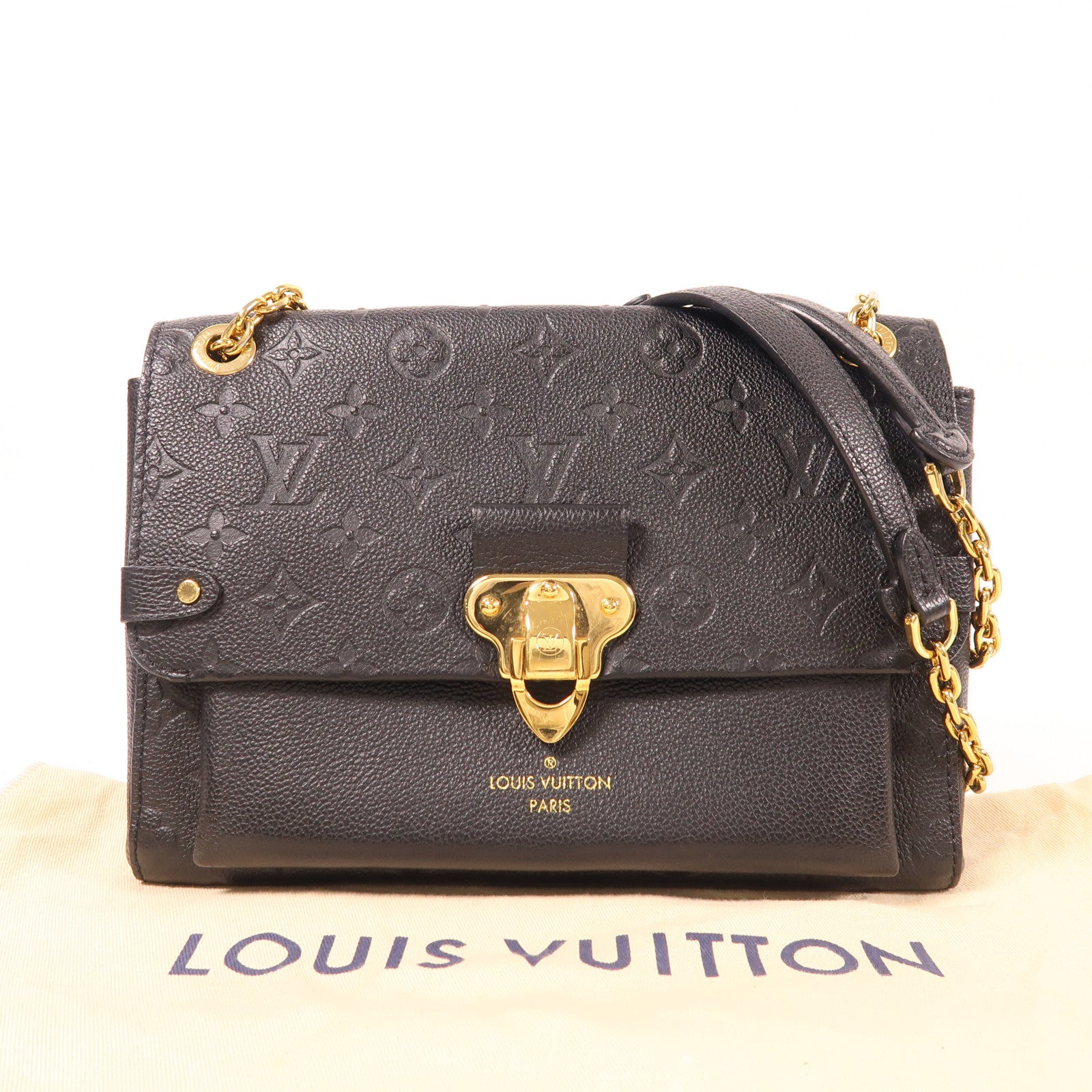 LOUIS VUITTON Monogram Empreinte Vavin PM金扣肩背袋
