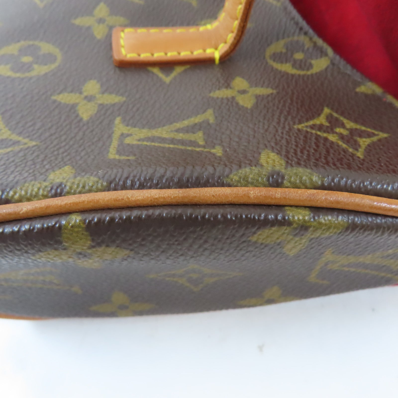 LOUIS VUITTON Monogram Sonatine金扣手挽袋啡色