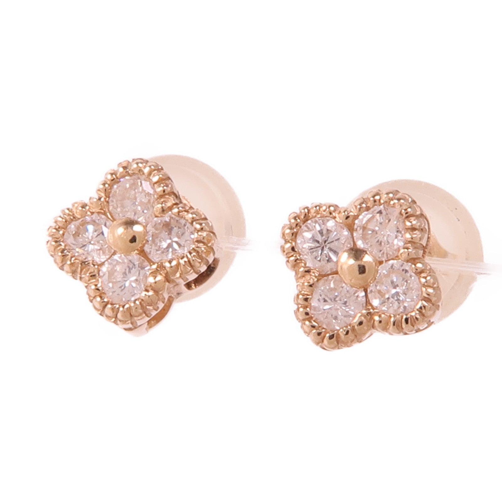 JEWELRY 18K玫瑰金Diamond Earrings鑽石耳環