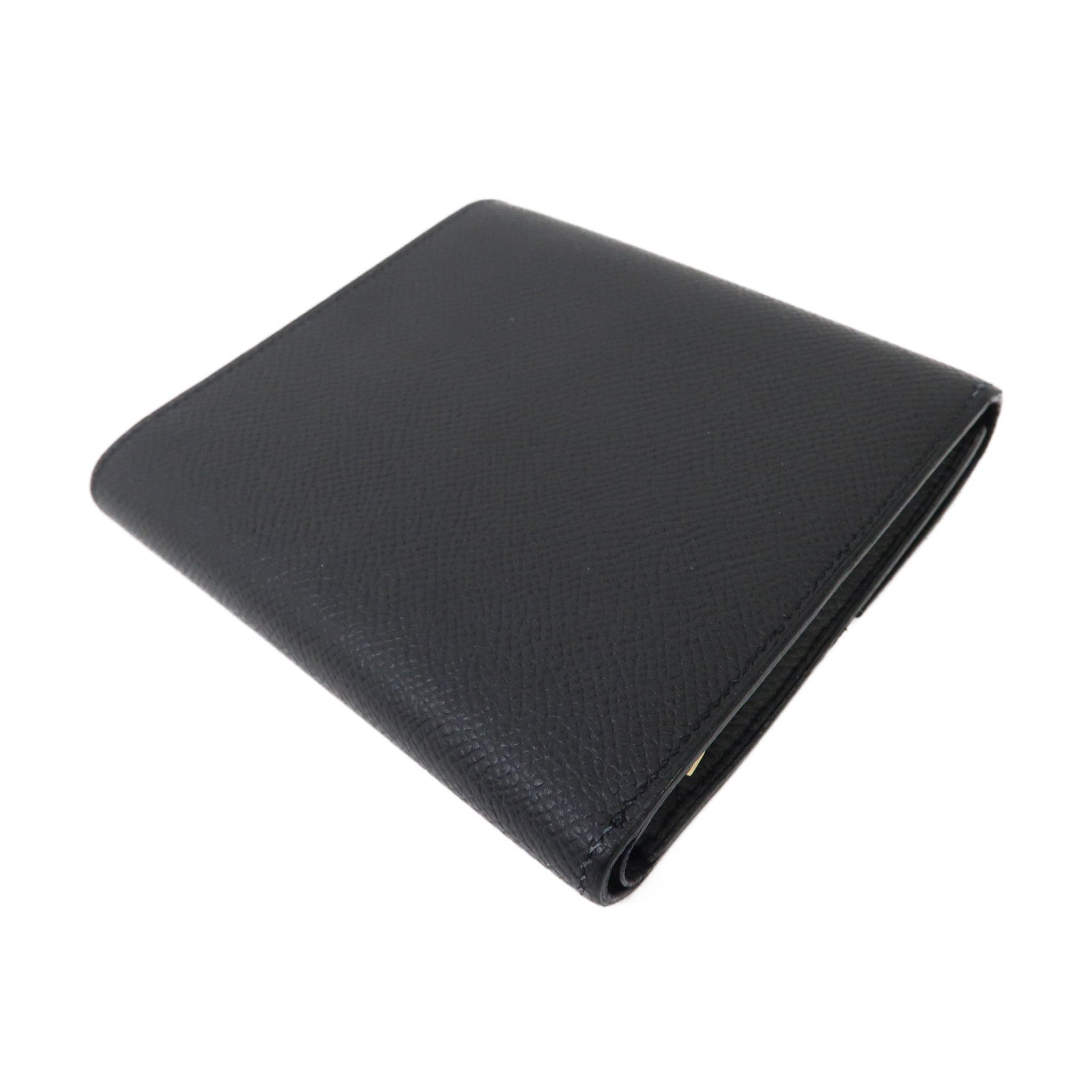 HERMES Epsom皮革Clic 12 Wallet金扣錢包黑色