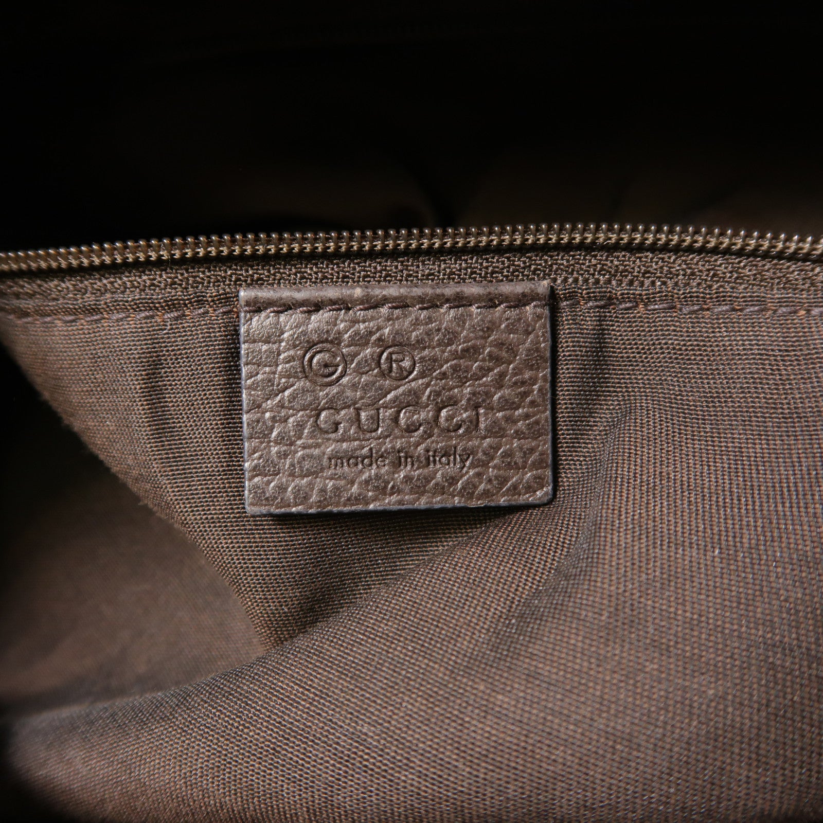 GUCCI GG GHW Shoulder Bag 364843 Canvas Brown