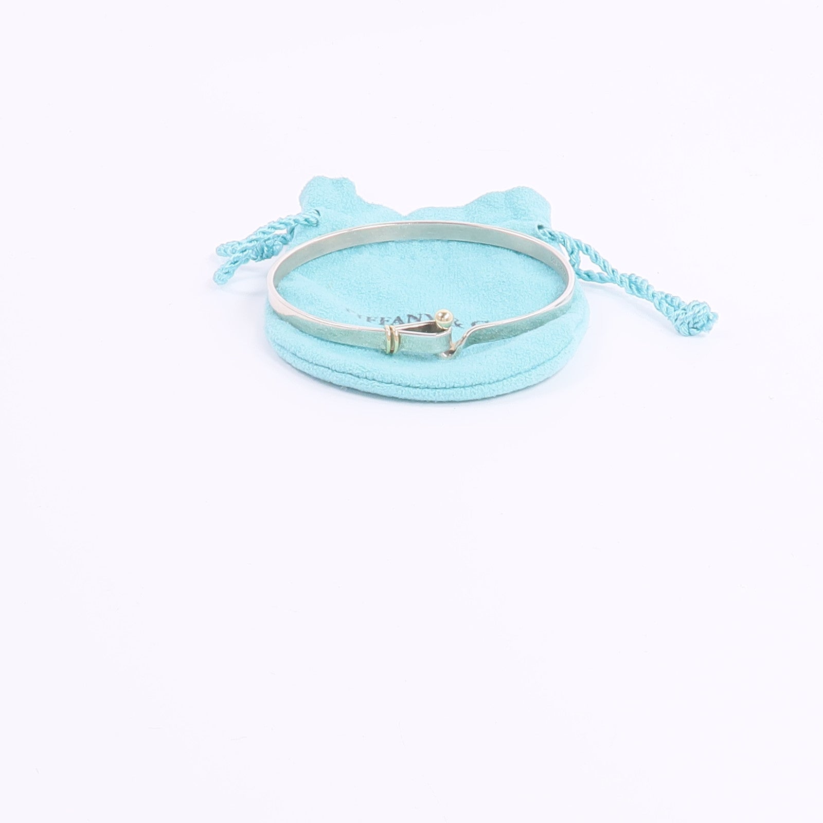TIFFANY＆CO 925純銀/18K黃金Love Knot Bracelet手鐲