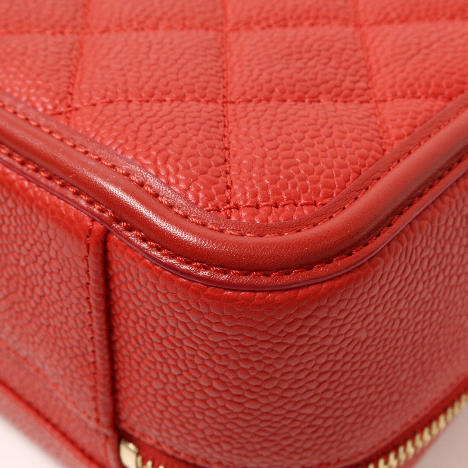 CHANEL 牛皮皮革Vanity Case鏈帶手挽肩背兩用袋