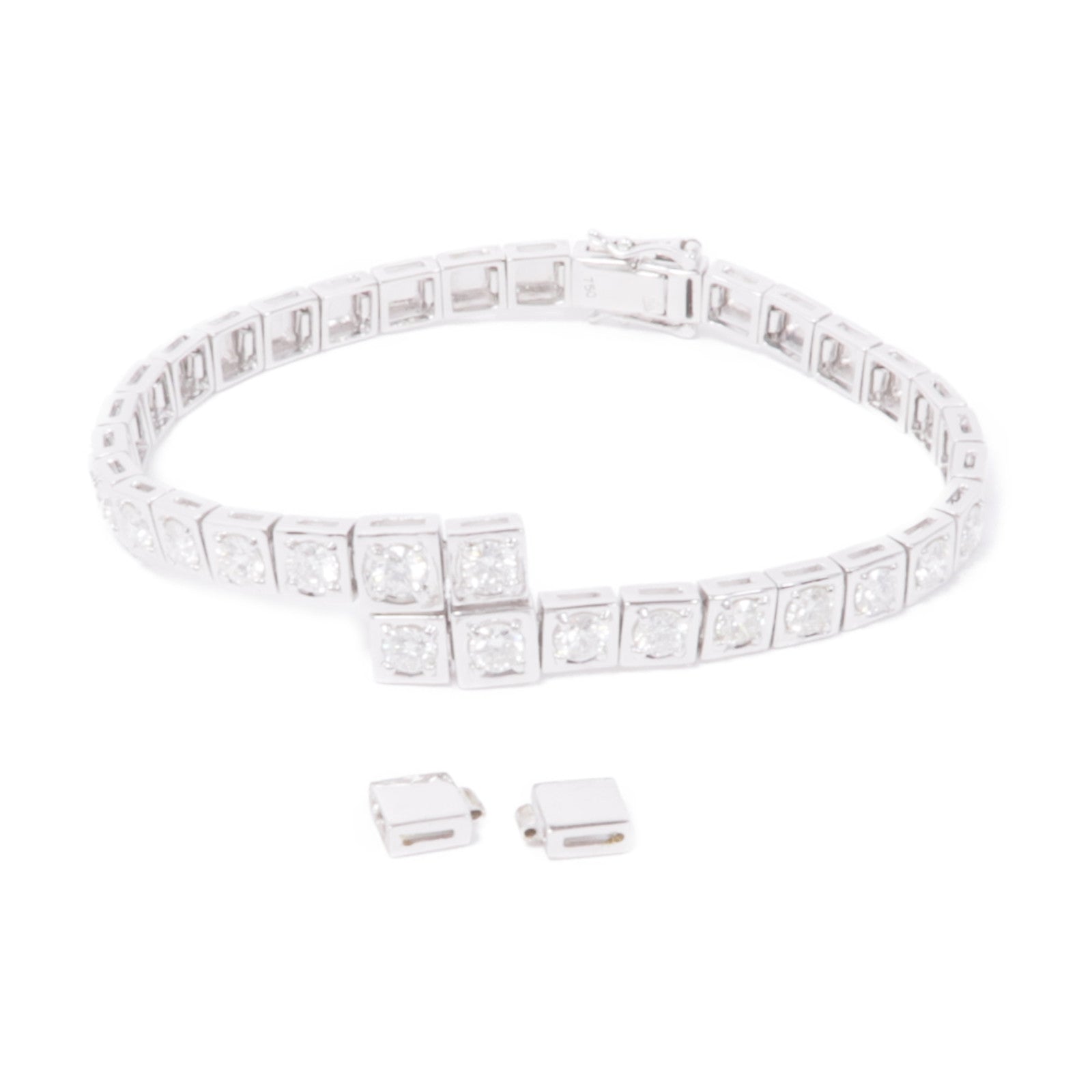 JEWELRY 18K白金Diamond Bracelet鑽石手鏈