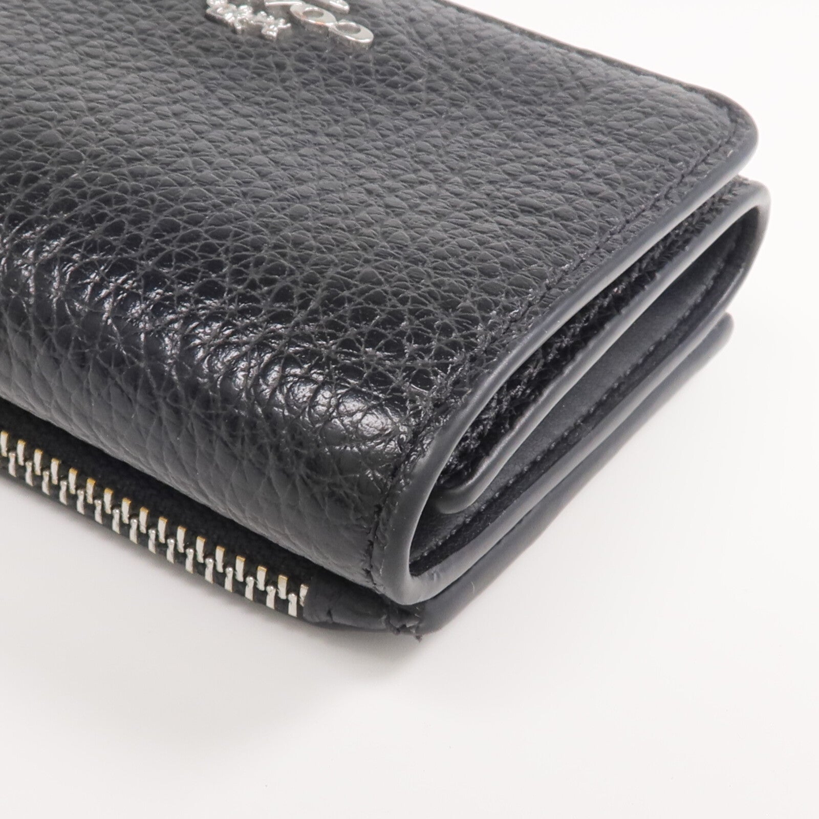 COACH 牛皮皮革Wallet銀扣錢包