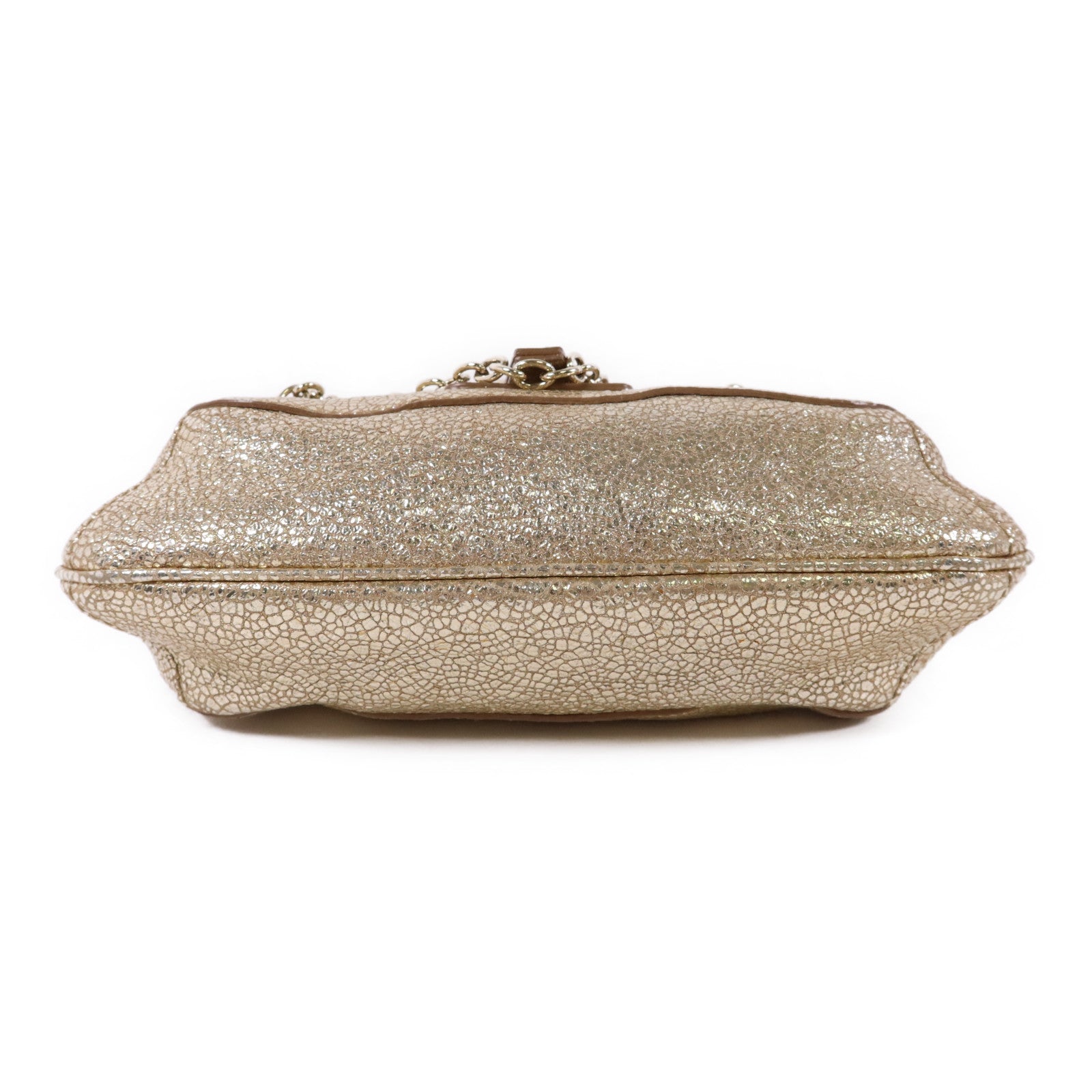 YVES SAINT LAURENT 牛皮皮革Chain Shoulder Bag金扣鏈帶肩背袋