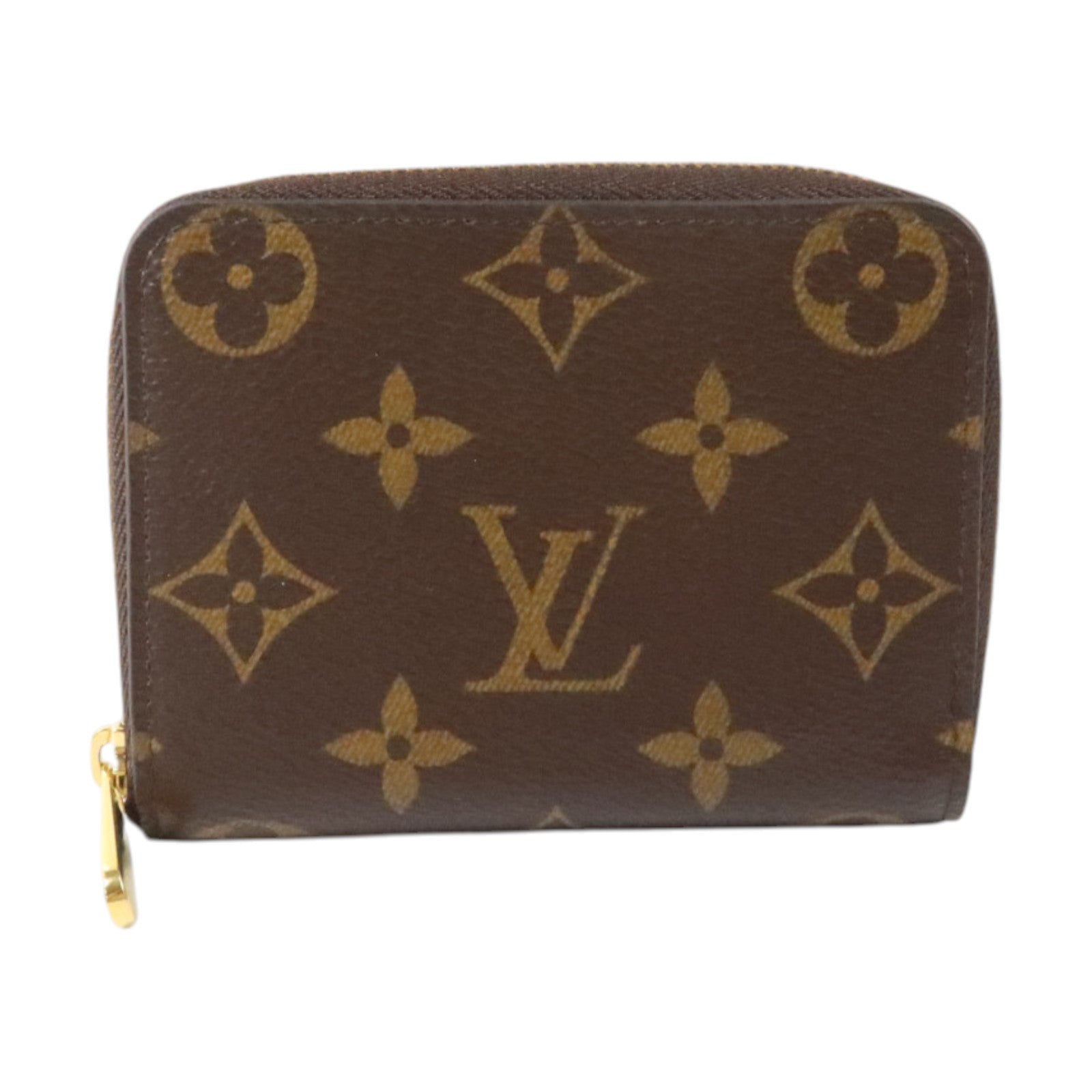 LOUIS VUITTON Monogram Zippy Coin Case金扣零錢包