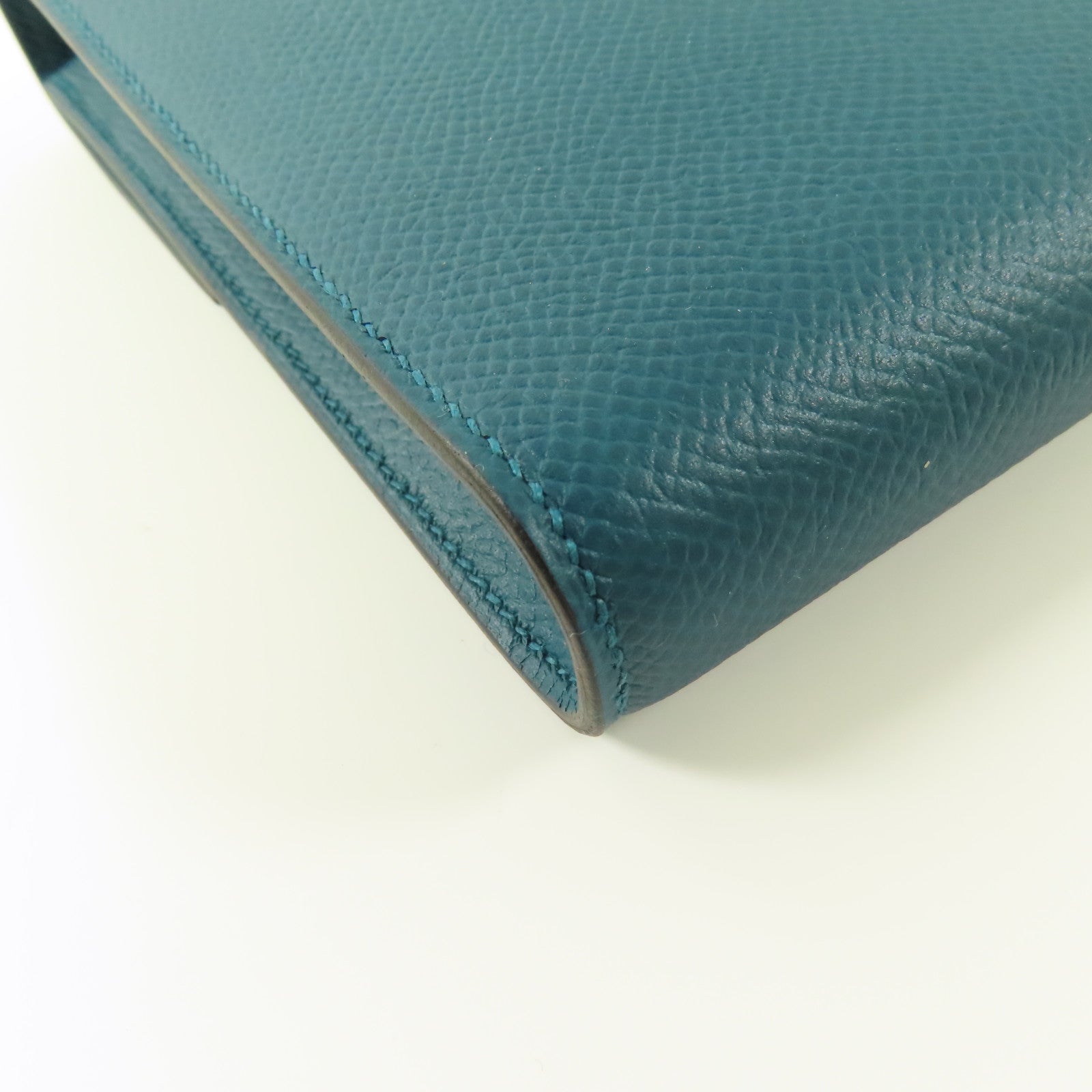 HERMES Epsom皮革Clic 16金扣肩背袋Malachite