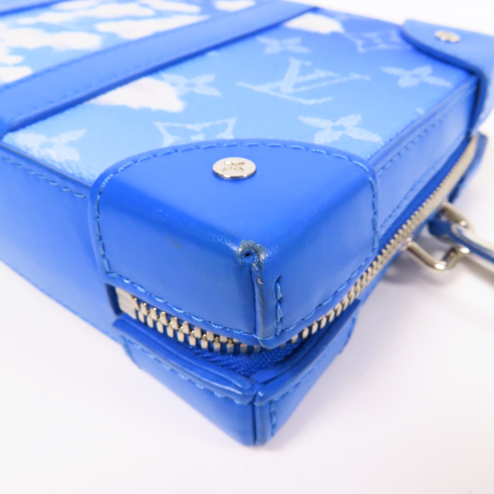 LOUIS VUITTON LV SHW Soft Trunk Wallet Shoulder Bag M45432 Monogram Clouds Blue