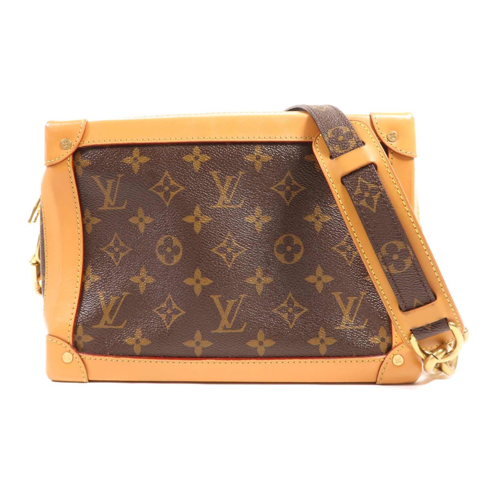 LOUIS VUITTON Monogram Soft Trunk金扣肩背袋