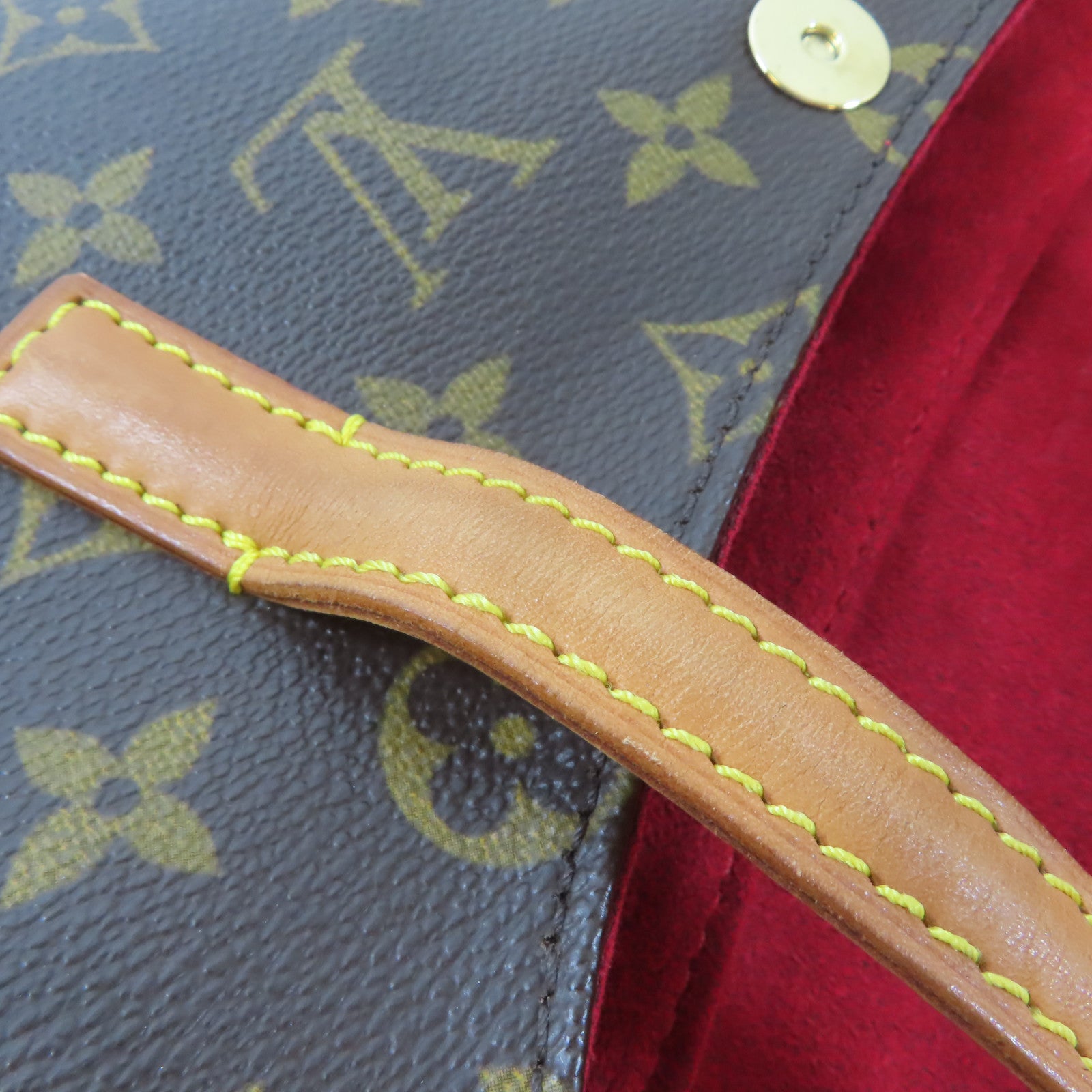 LOUIS VUITTON Monogram Sonatine金扣手挽袋啡色