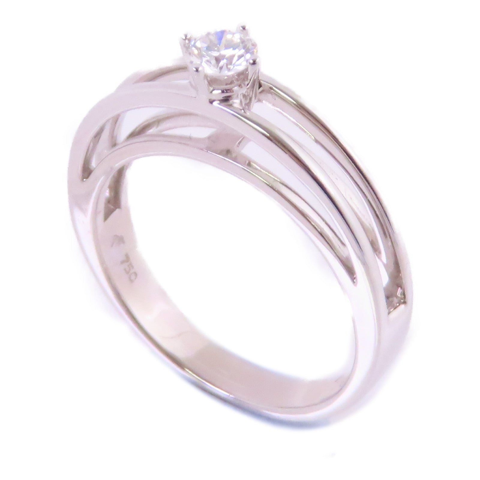 JEWELRY 【激減優惠】18K白金/鑽石Diamond Ring戒指US#5.5