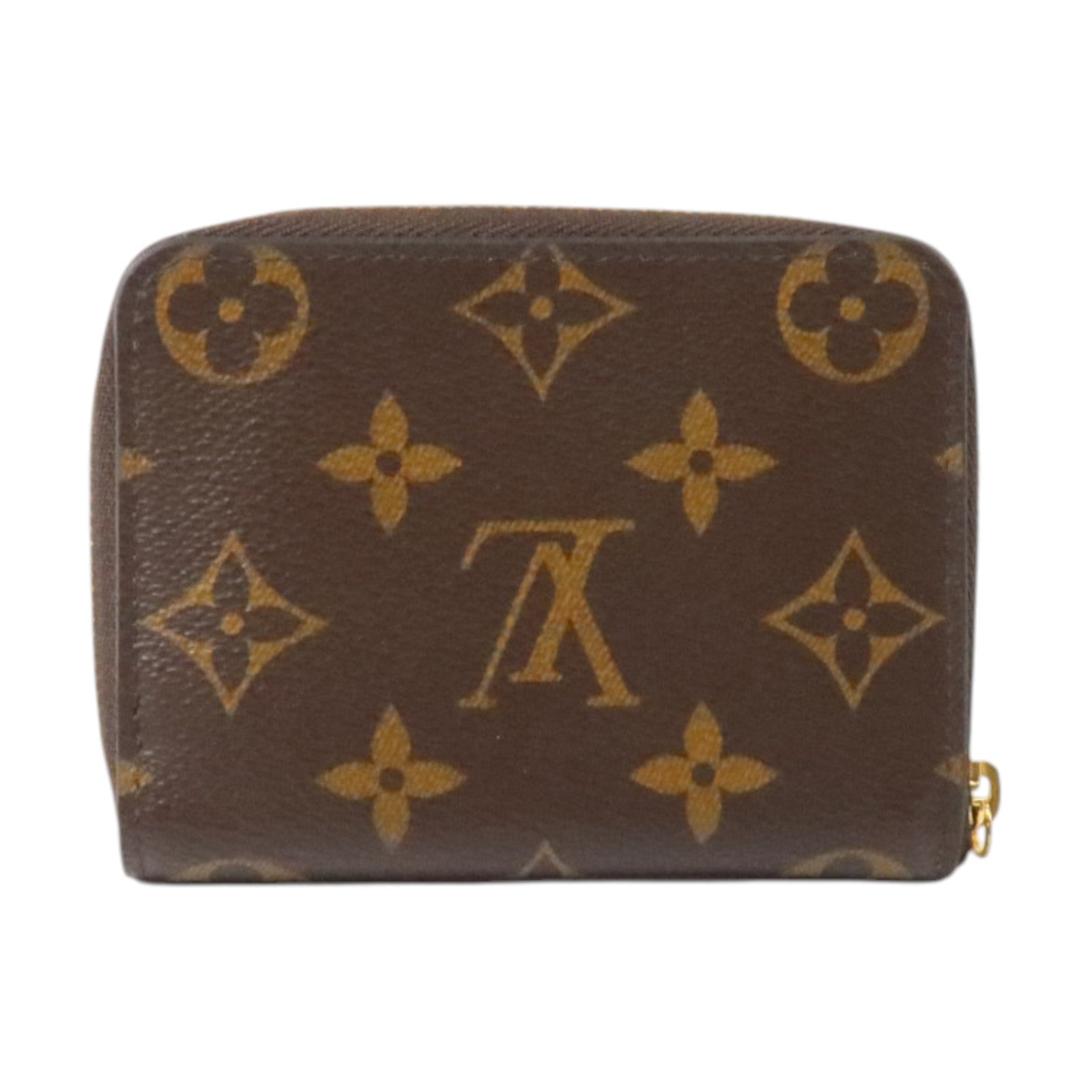 LOUIS VUITTON Monogram Zippy Coin Case金扣零錢包