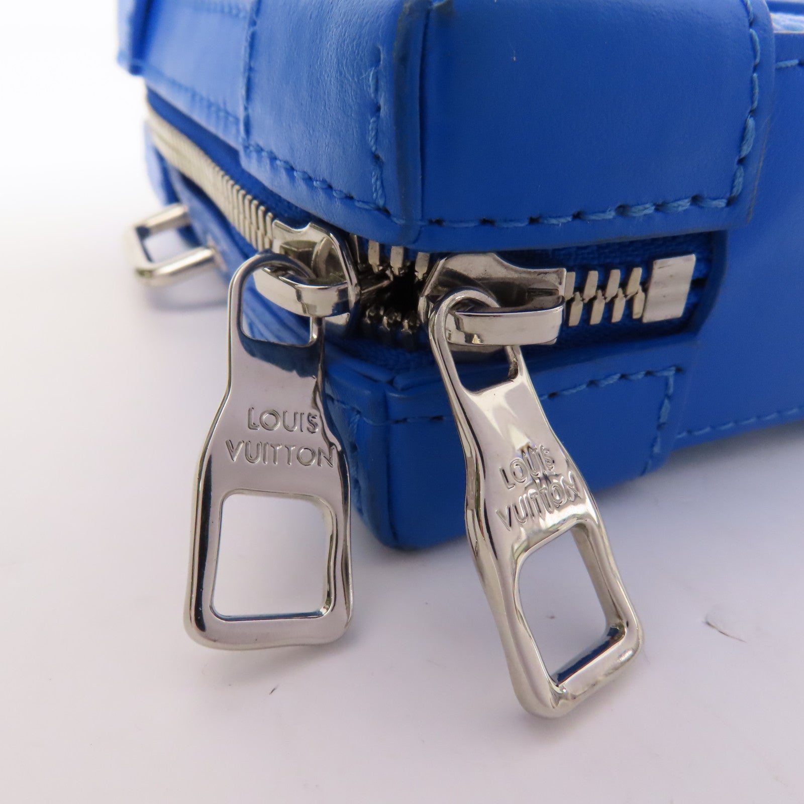 LOUIS VUITTON LV SHW Soft Trunk Wallet Shoulder Bag M45432 Monogram Clouds Blue